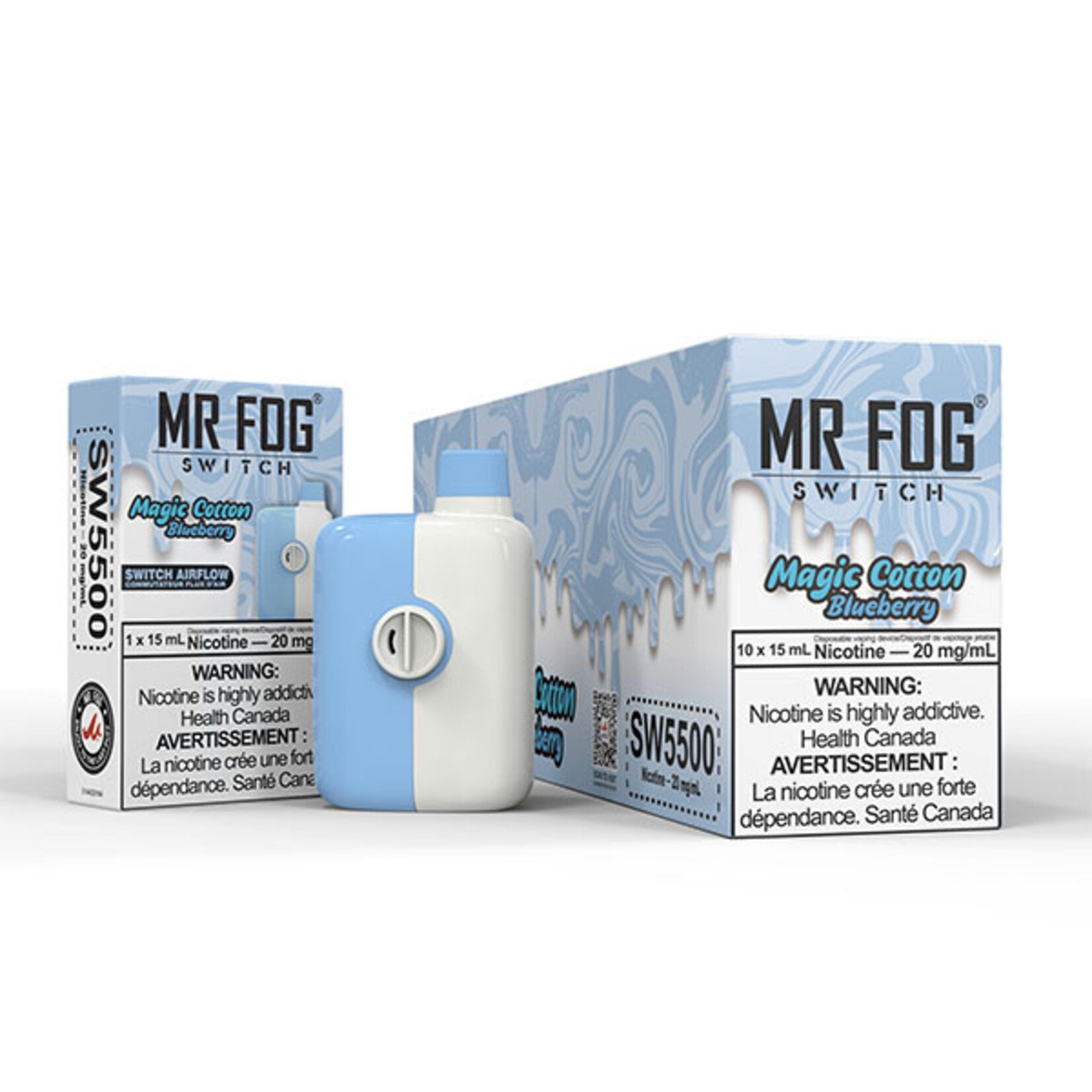 MR FOG SW25 - MR FOG SWITCH 5500 PUFFS Magic Cotton Blueberry