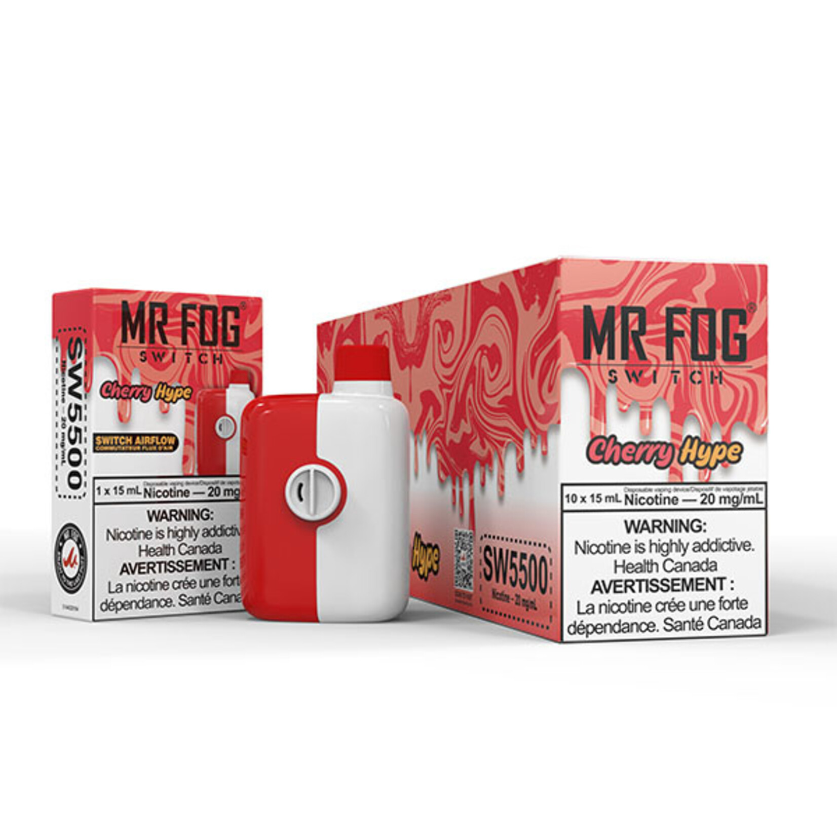 MR FOG SW30 - MR FOG SWITCH 5500 PUFFS Cherry Hype