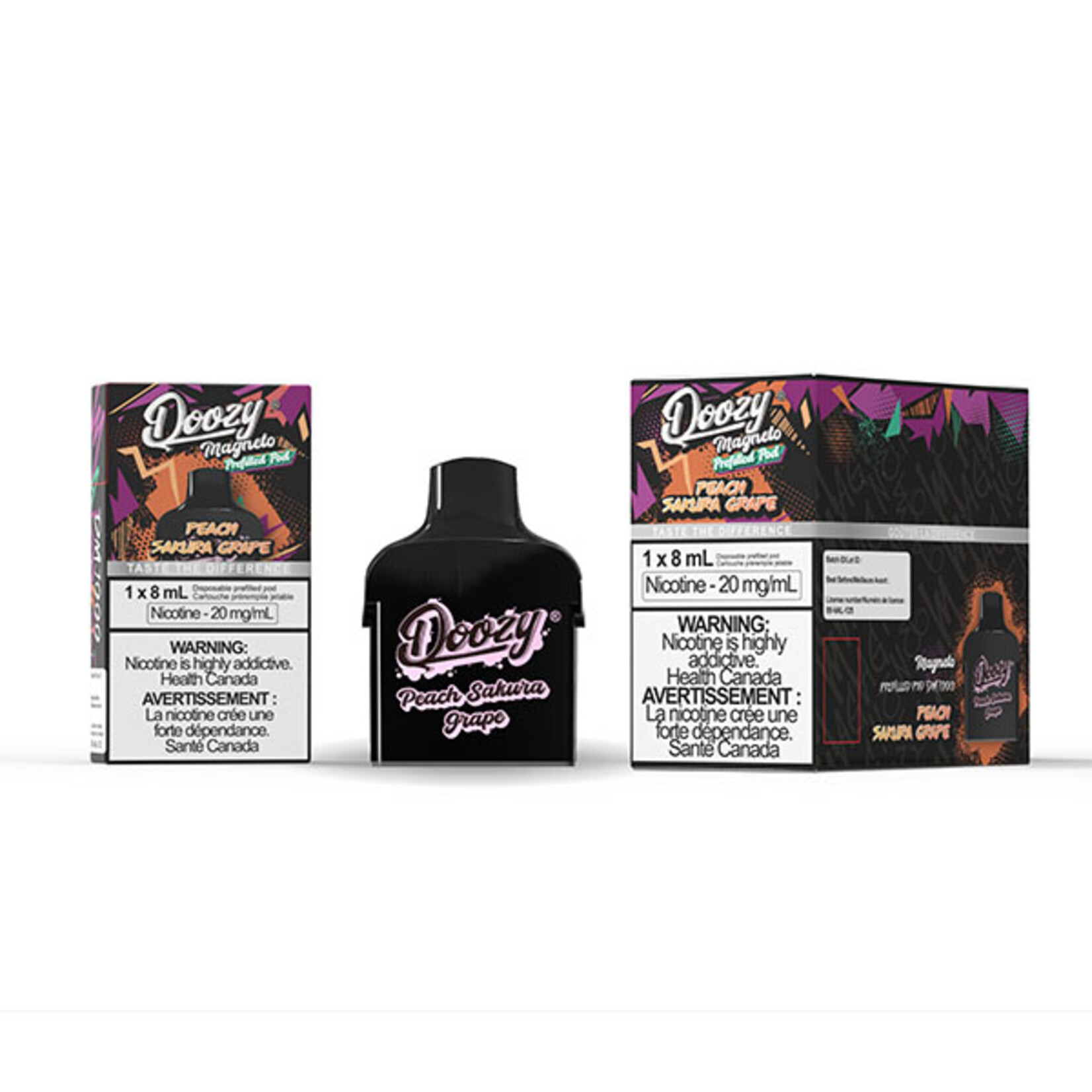 DOOZY DZMGP02 - DOOZY MAGNETO Pods(5pcs/pack) Peach Sakura Grape