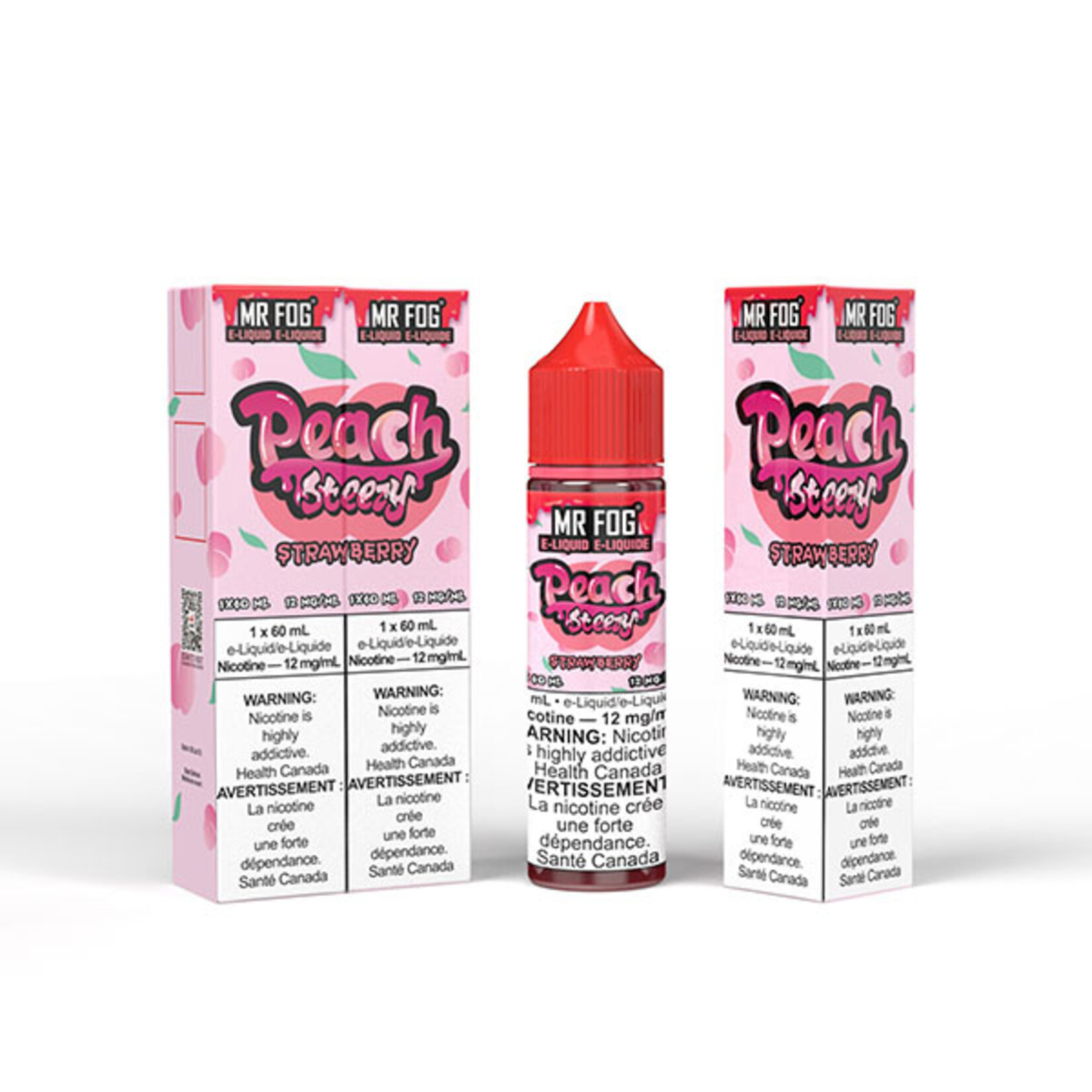 MR FOG MFEPS02 - MR FOG Peach Steezy E-Liquid Strawberry 60ML Freebase