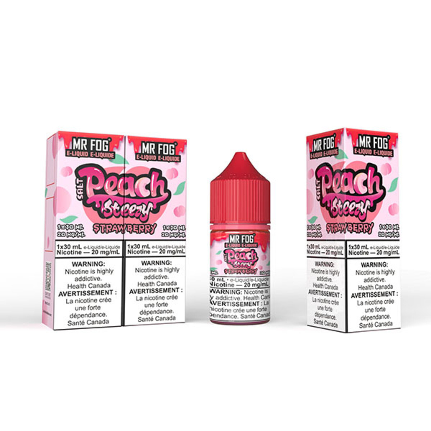 MR FOG MFEPS02 - MR FOG Peach Steezy E-Liquid Strawberry 30ML Salt