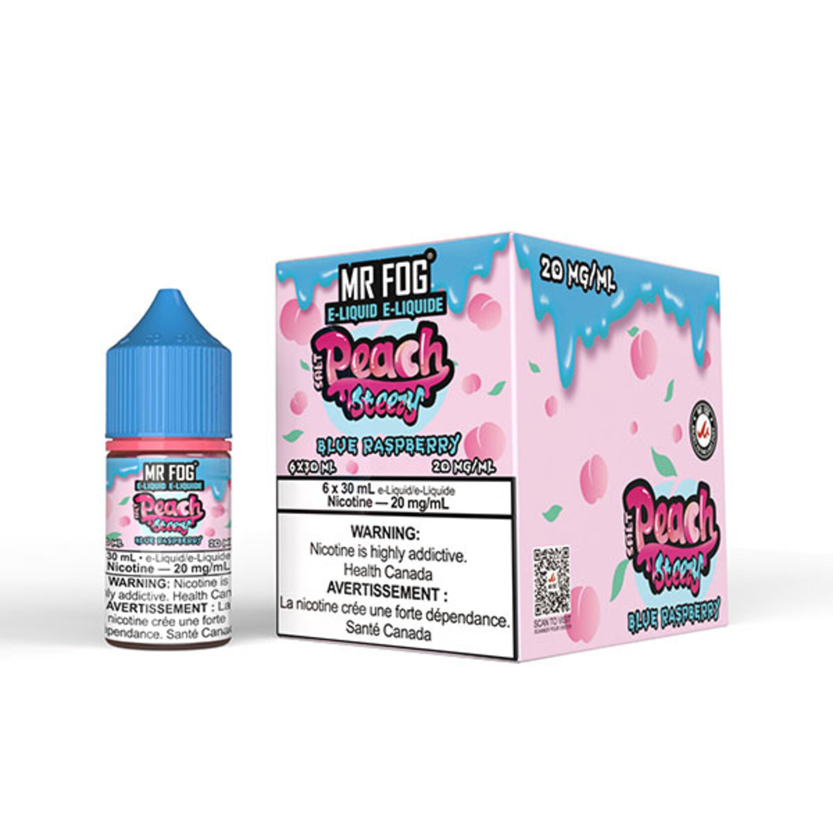 MR FOG MFEPS01 - MR FOG Peach Steezy E-Liquid Blue Raspberry 30ML Salt