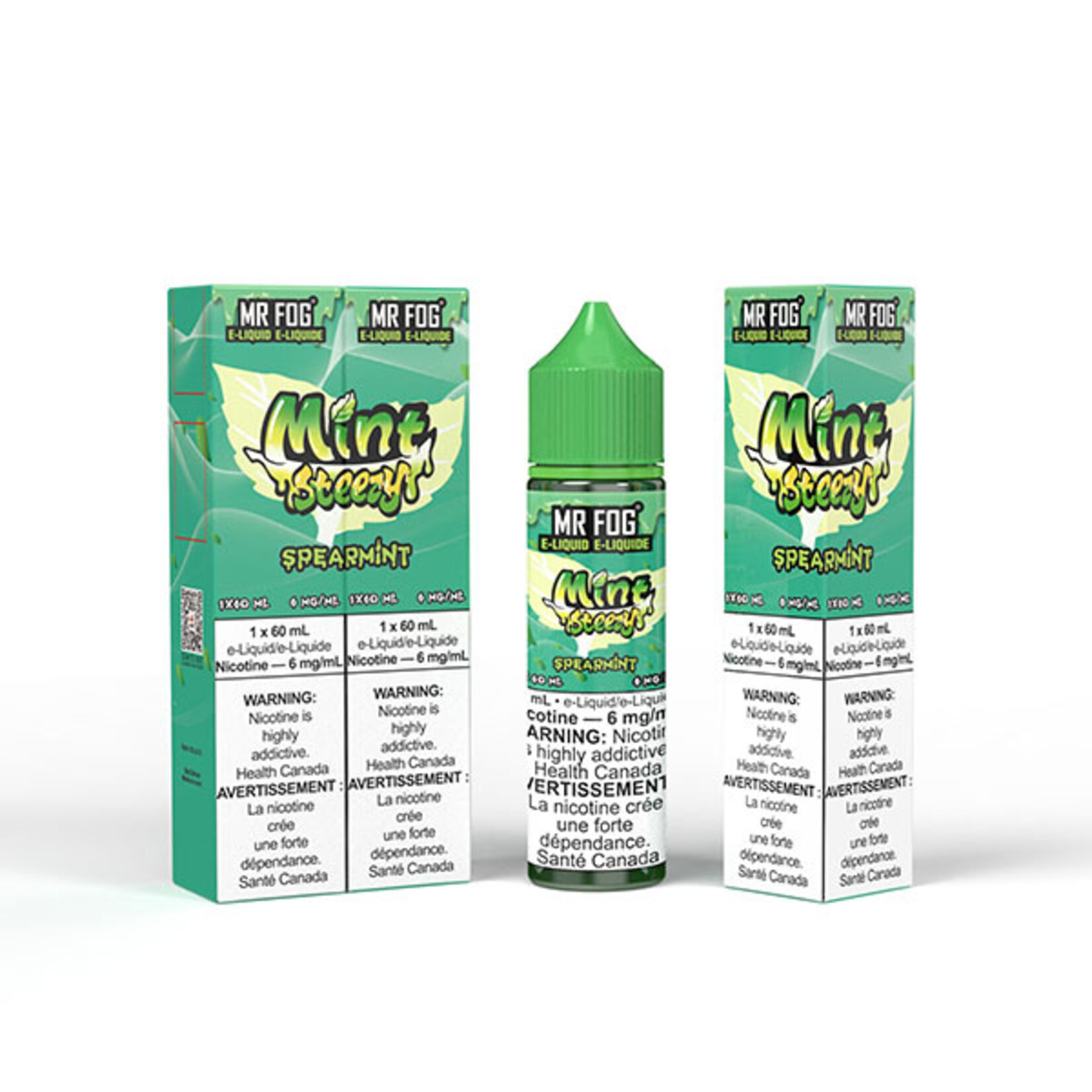 MR FOG MFEMS02 - MR FOG Mint Steezy E-Liquid Spearmint 60ML Freebase