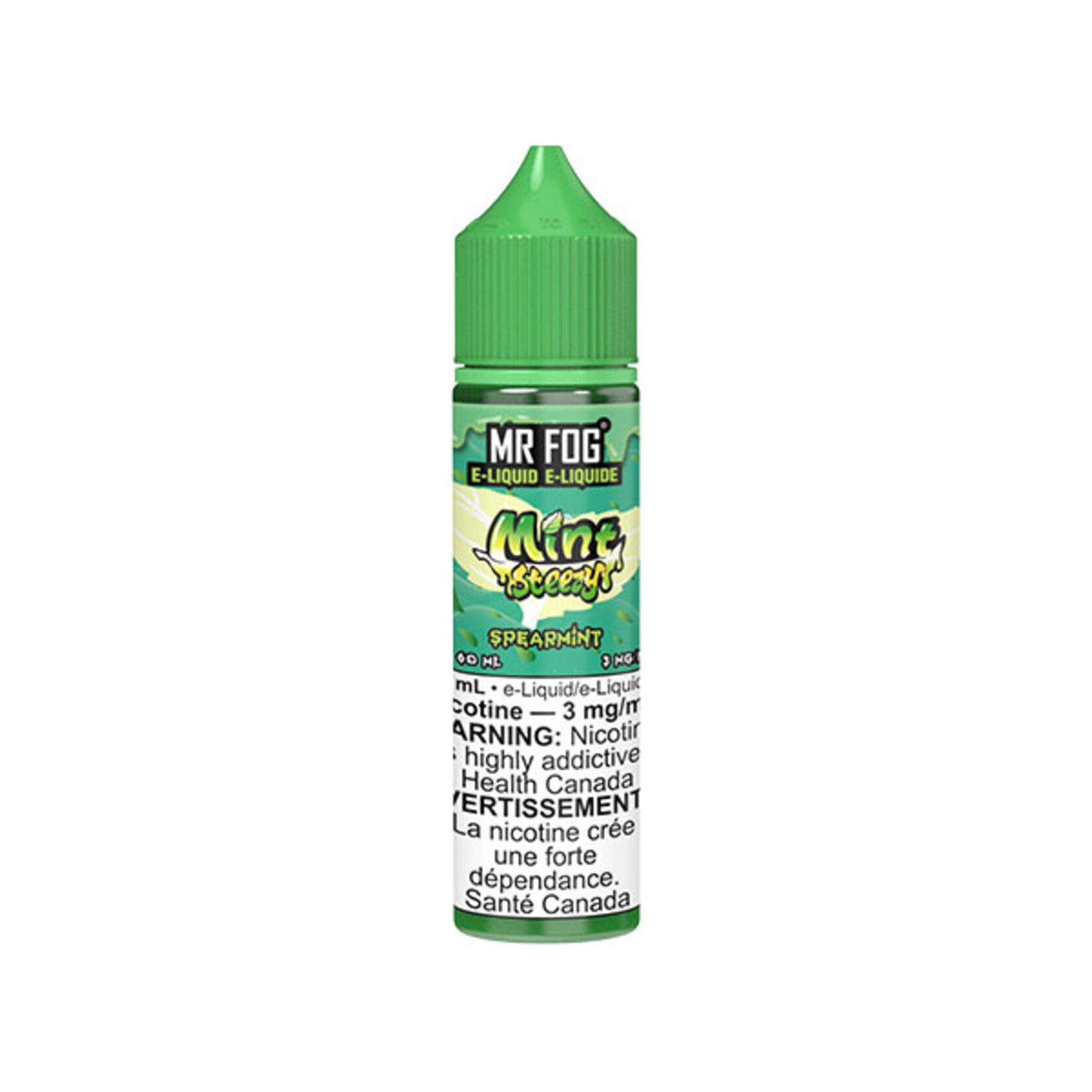 MR FOG MFEMS02 - MR FOG Mint Steezy E-Liquid Spearmint 60ML Freebase