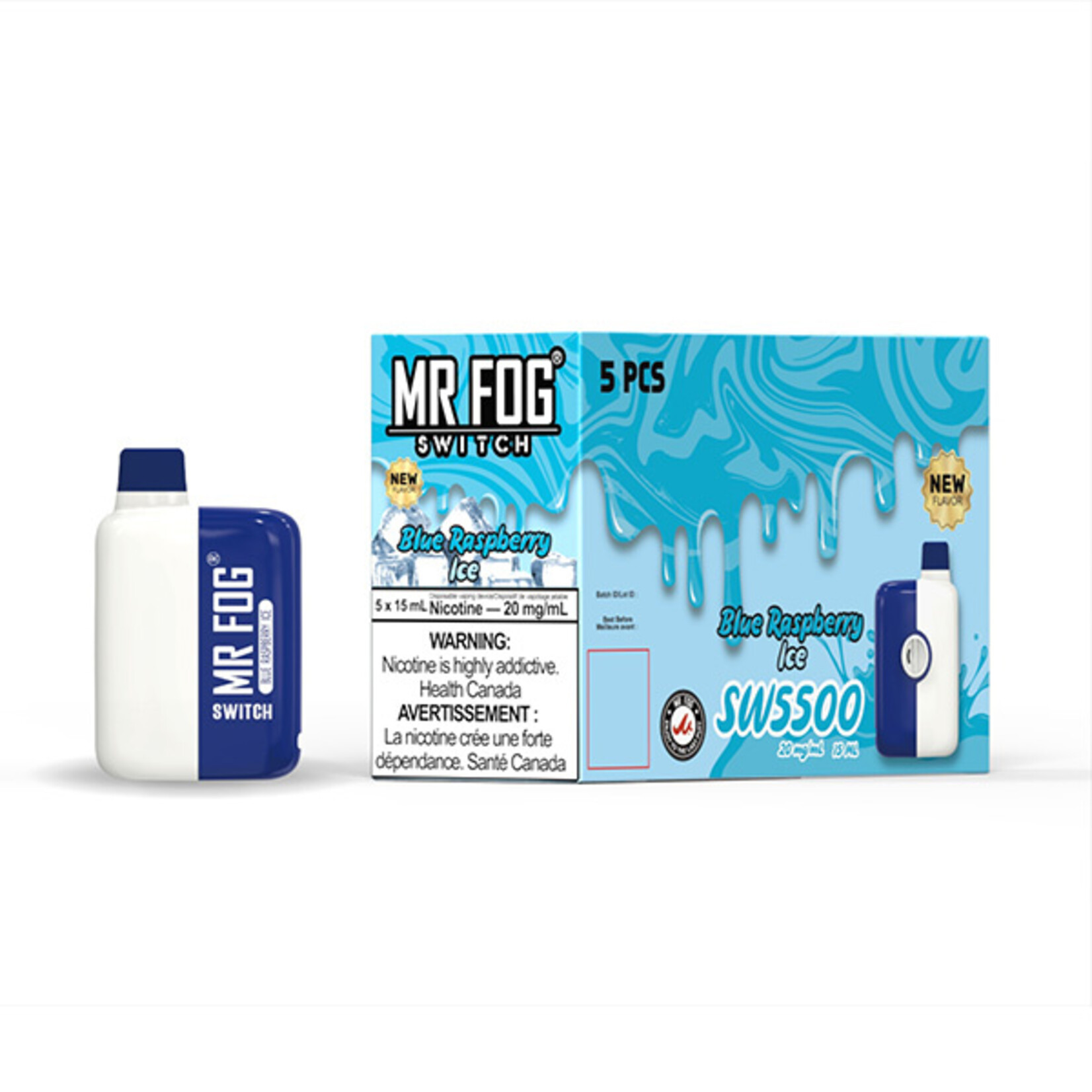 MR FOG SW32 - MR FOG SWITCH 5500 PUFFS Blue Raspberry Ice