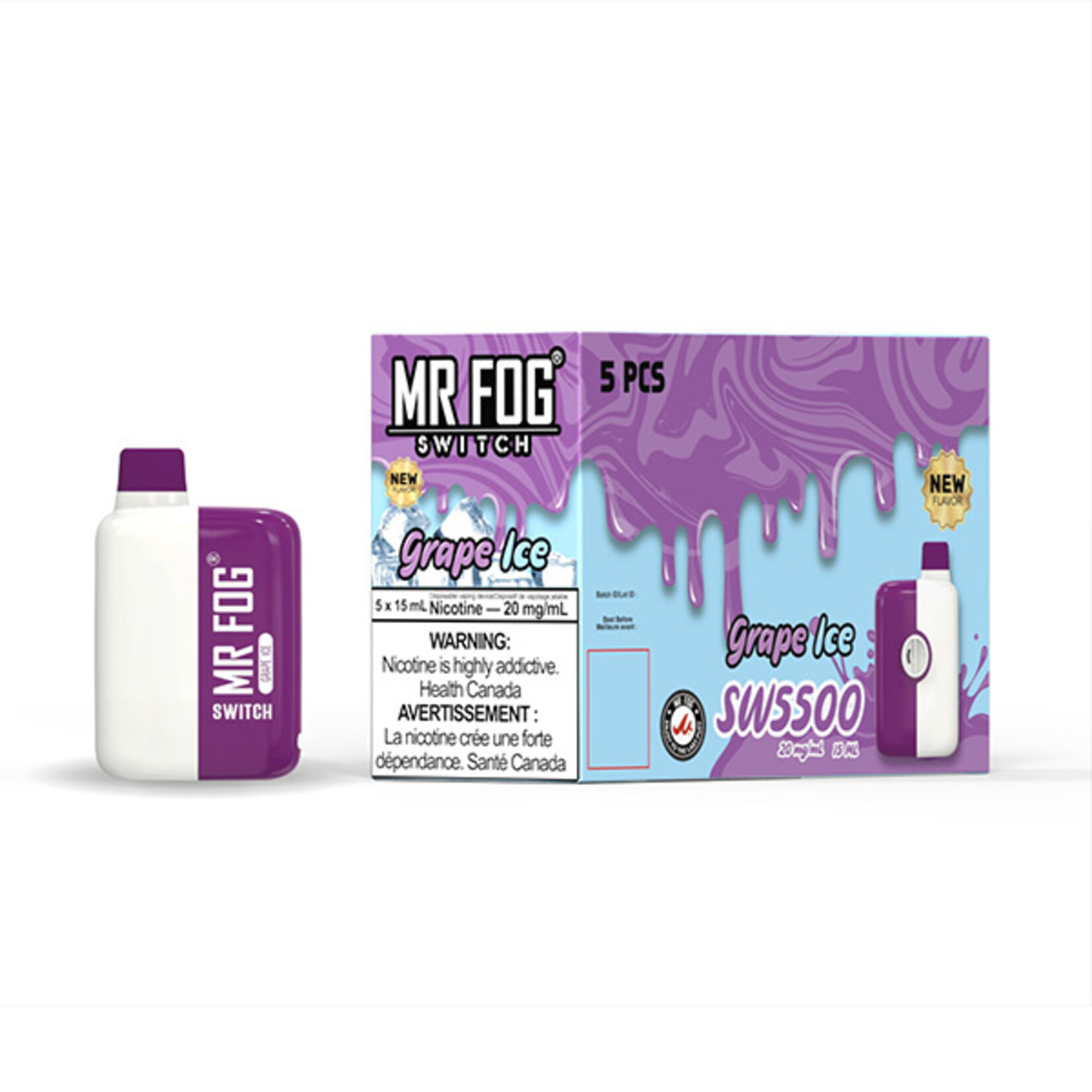 MR FOG SW33 - MR FOG SWITCH 5500 PUFFS Grape Ice