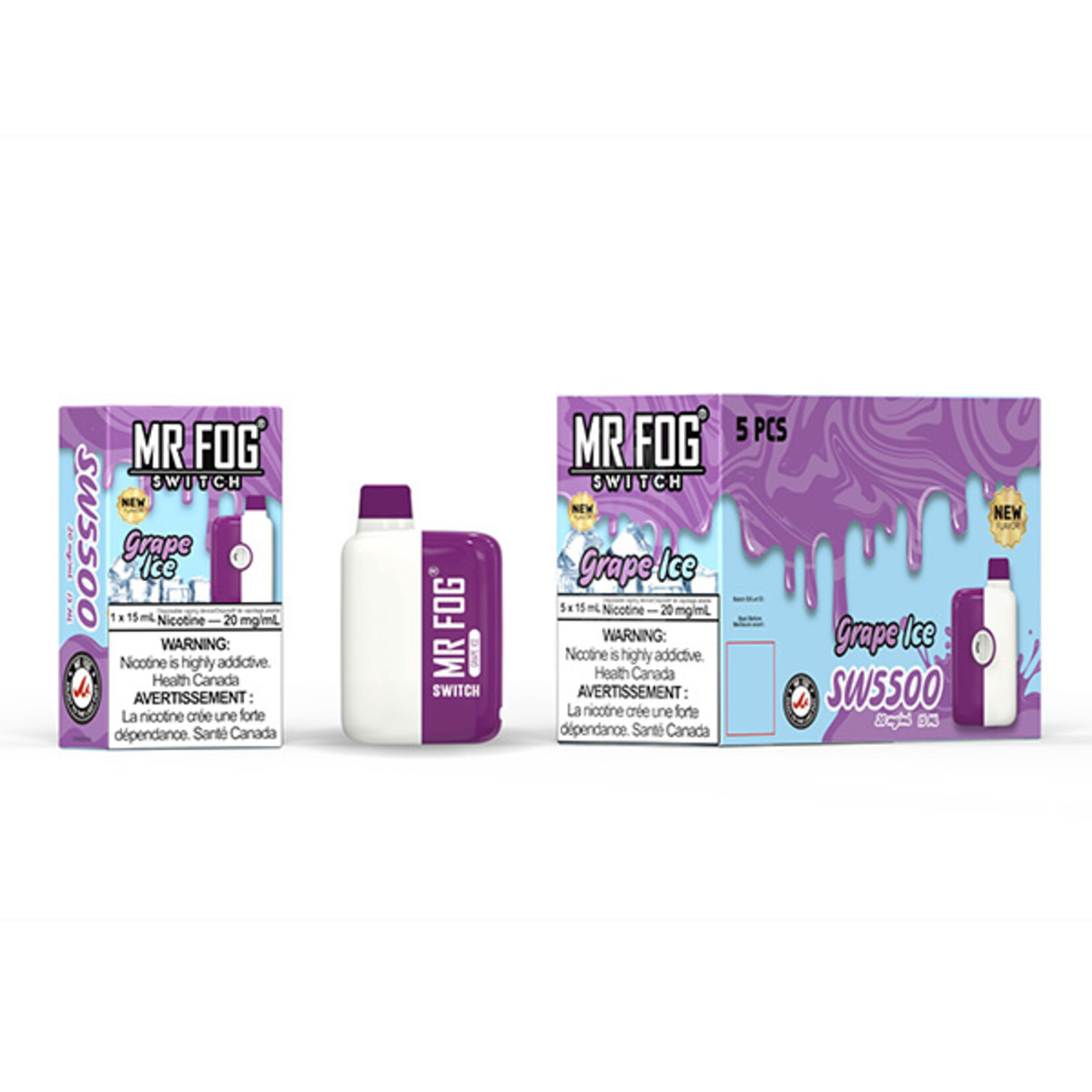 MR FOG SW33 - MR FOG SWITCH 5500 PUFFS Grape Ice