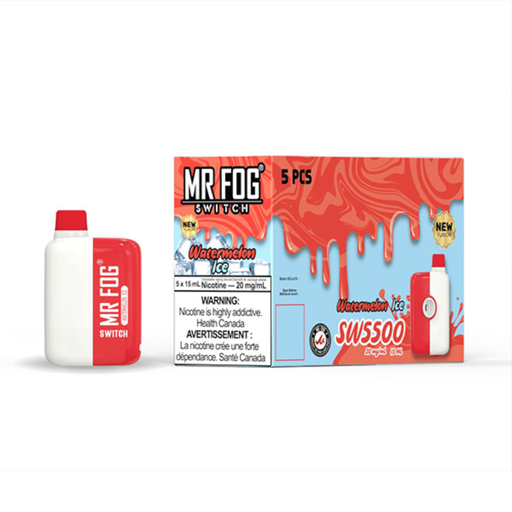 MR FOG SW34 - MR FOG SWITCH 5500 PUFFS Watermelon Ice