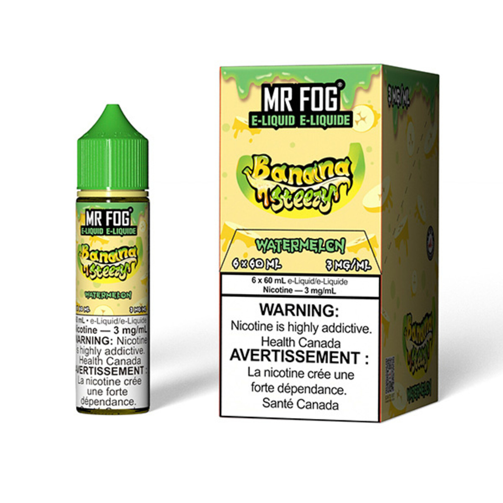 MR FOG MFENS01 - MR FOG Banana Steezy E-Liquid Watermelon 60ML Freebase
