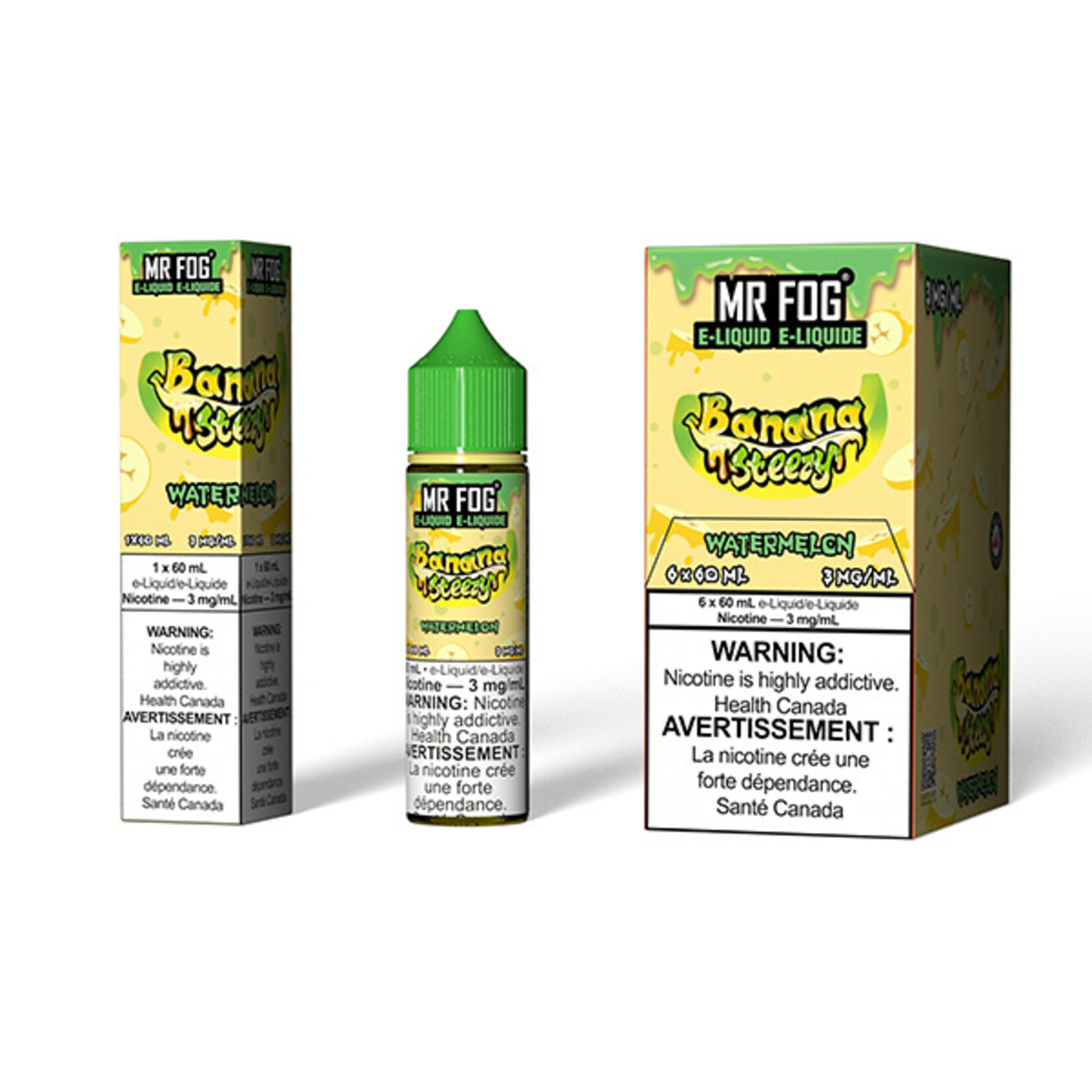 MR FOG MFENS01 - MR FOG Banana Steezy E-Liquid Watermelon 60ML Freebase