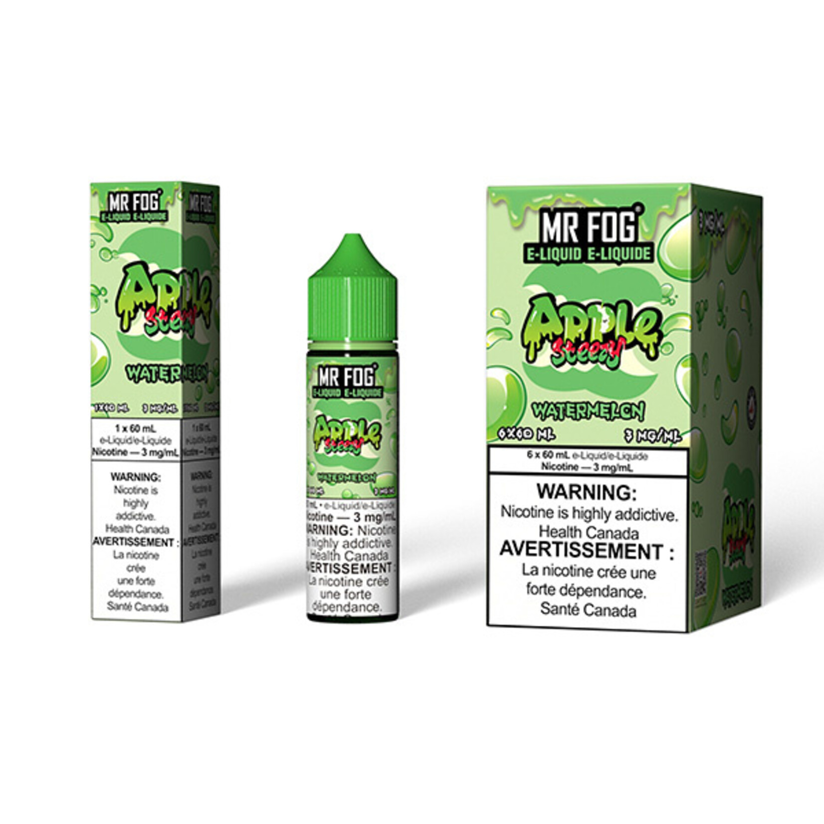 MR FOG MFEAS01 - MR FOG Apple Steezy E-Liquid Watermelon 60ML Freebase