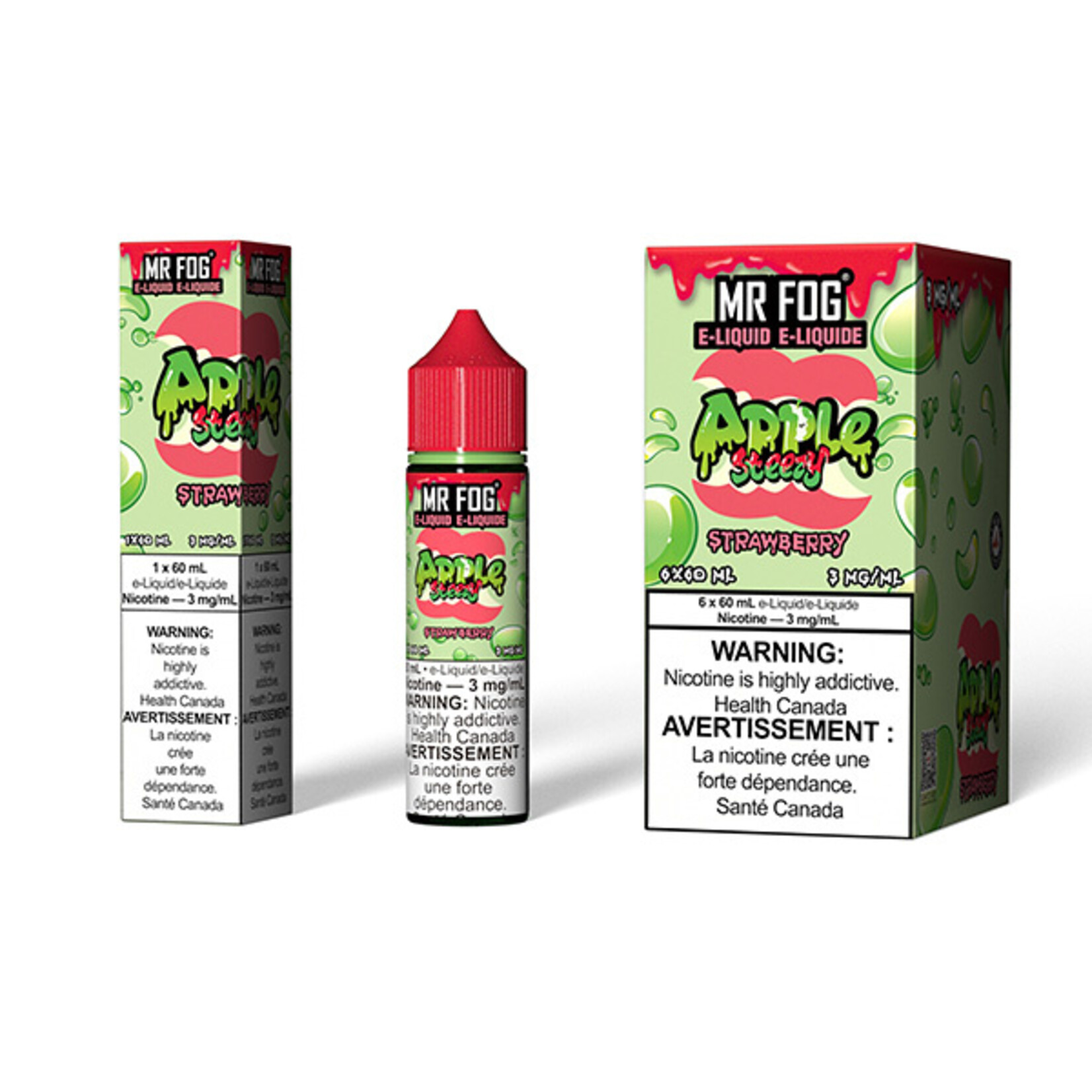 MR FOG MFEAS02 - MR FOG Apple Steezy E-Liquid Strawberry 60ML Freebase