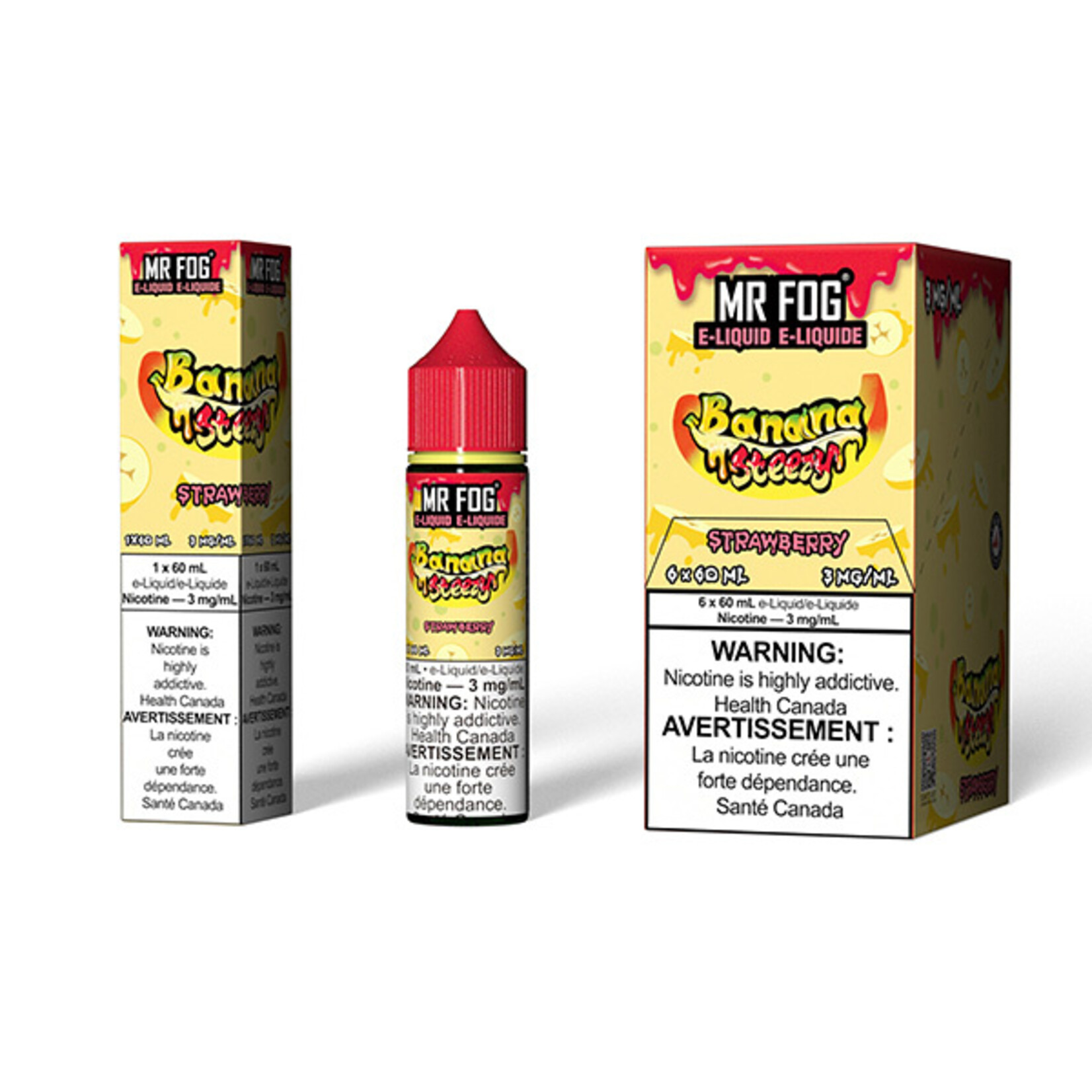 MR FOG MFENS02 - MR FOG Banana Steezy E-Liquid Strawberry 60ML Freebase
