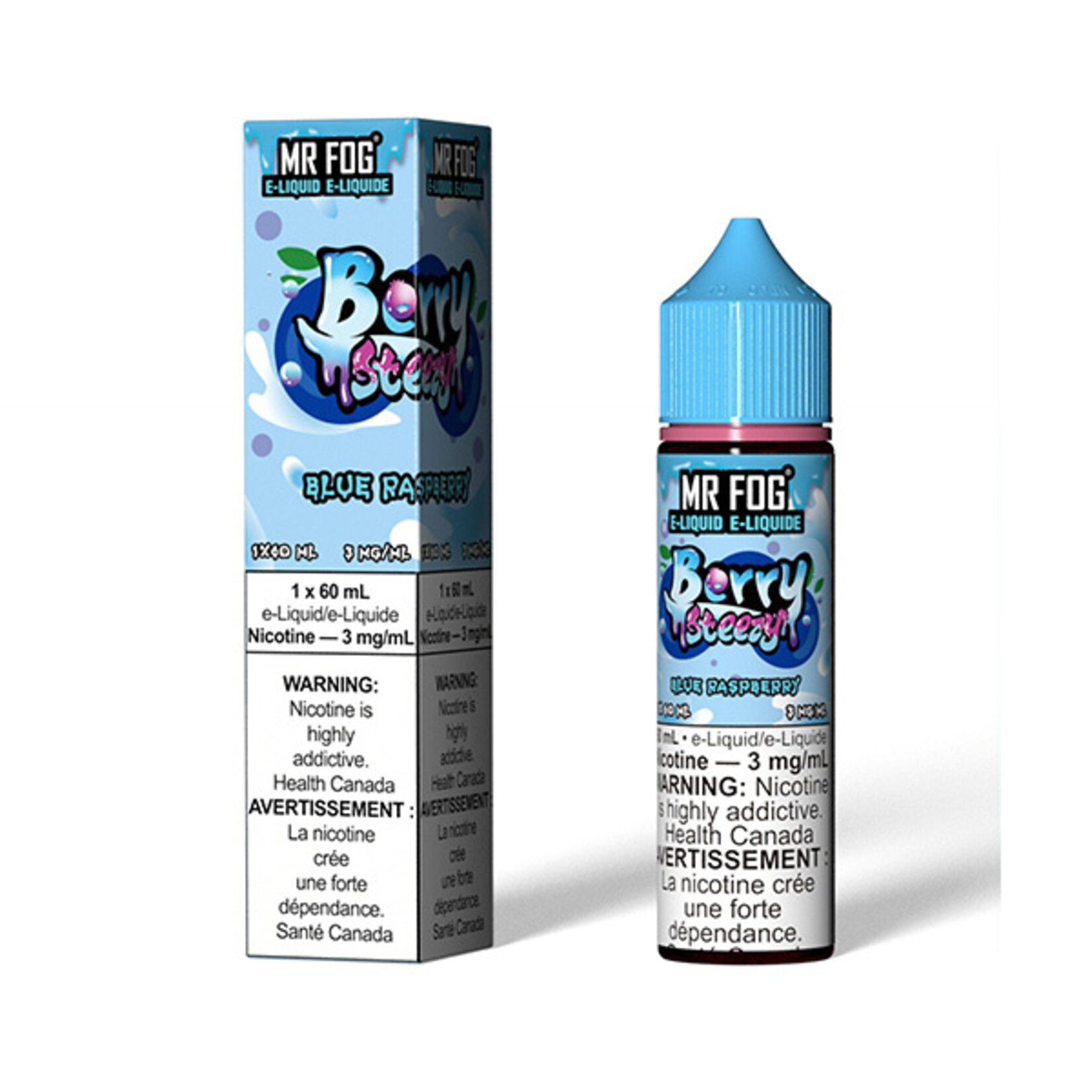 MR FOG MFEBS03 - MR FOG Berry Steezy E-Liquid Blue Raspberry 60ML Freebase