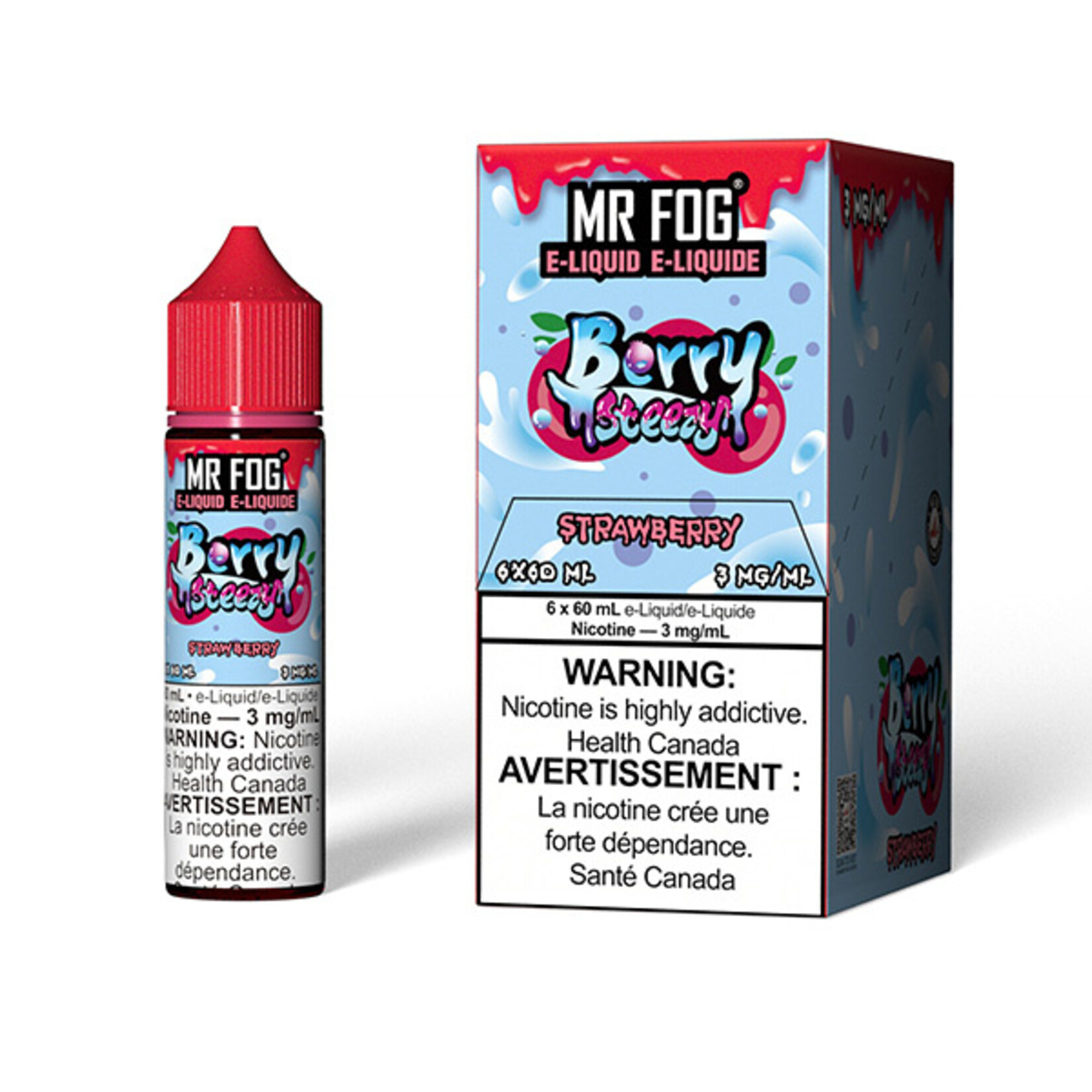 MR FOG MFEBS02 - MR FOG Berry Steezy E-Liquid Strawberry 60ML Freebase