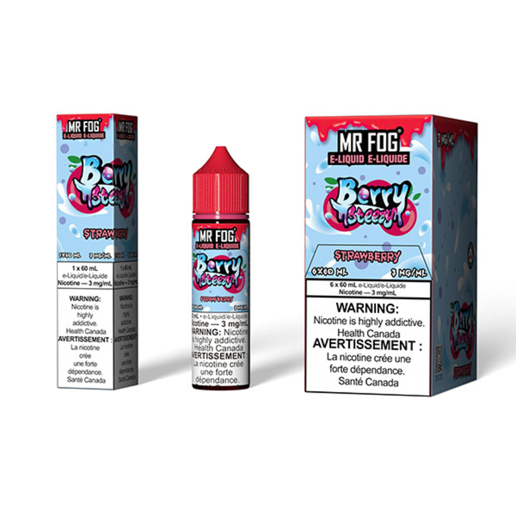 MR FOG MFEBS02 - MR FOG Berry Steezy E-Liquid Strawberry 60ML Freebase