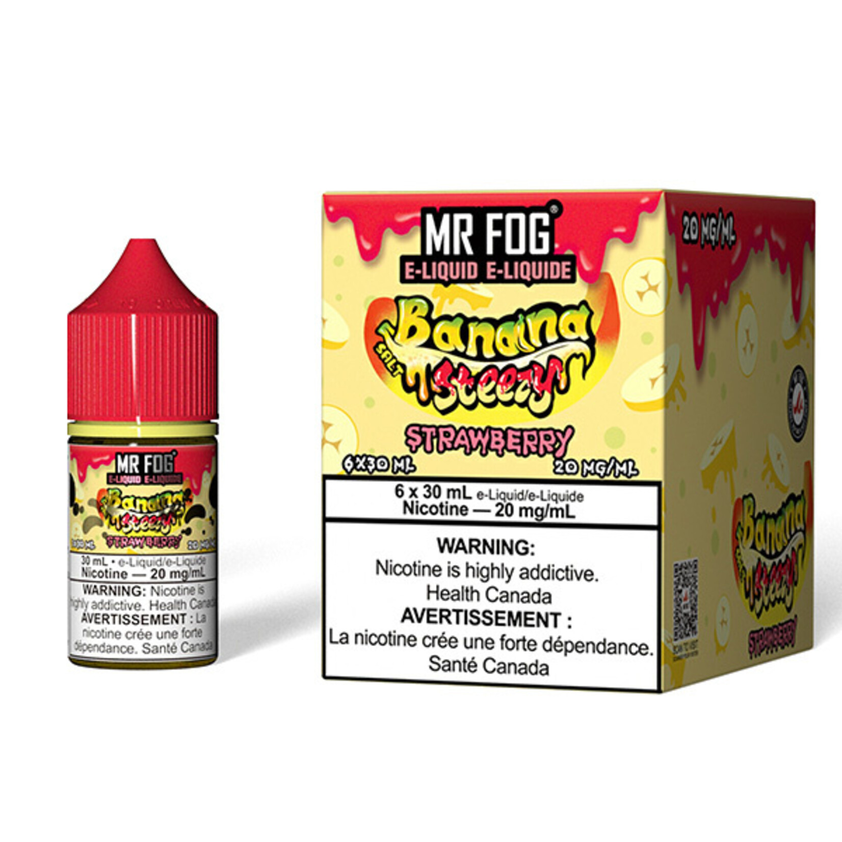 MR FOG MFENS02 - MR FOG Banana Steezy E-Liquid Strawberry 30ML Salt