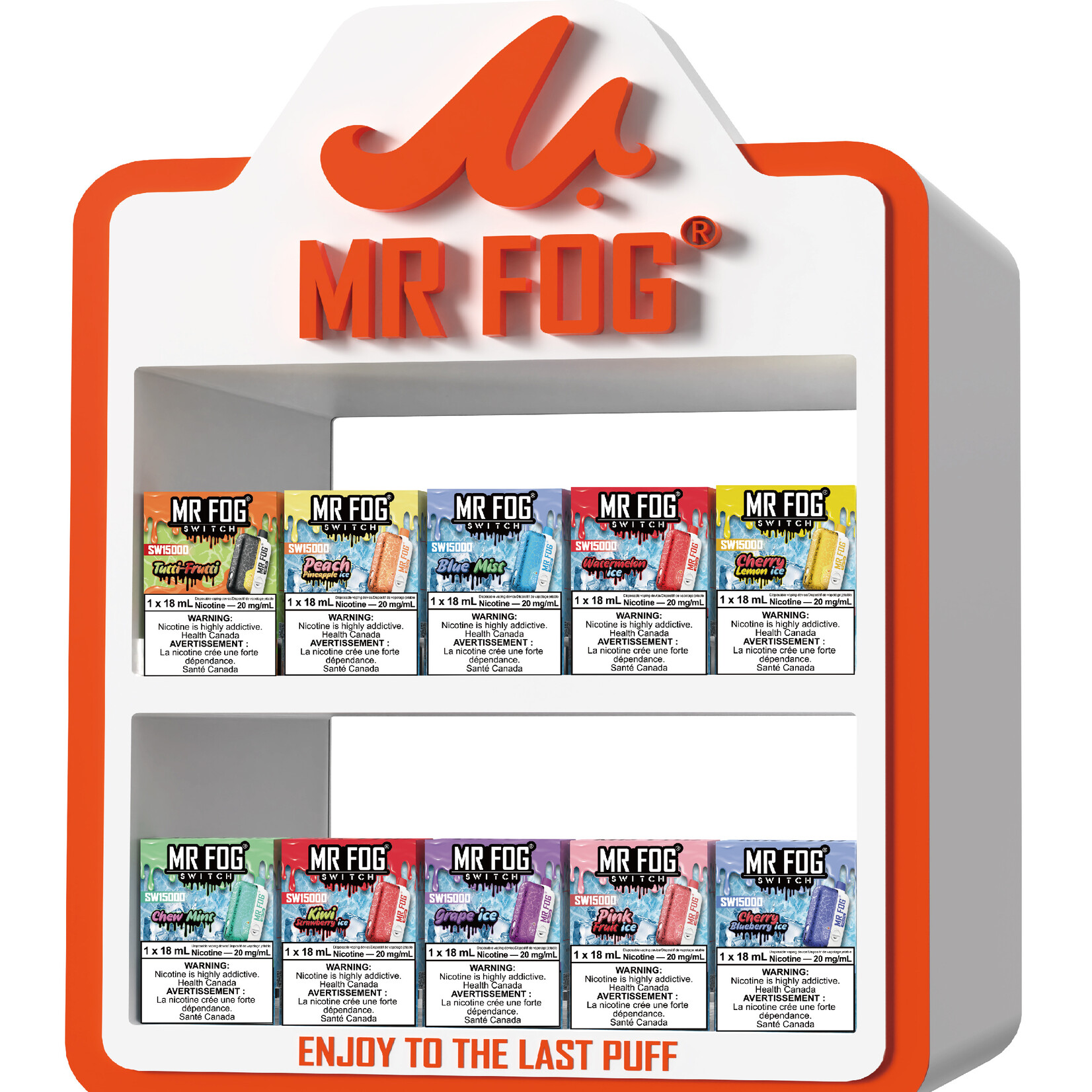 MR FOG MR FOG SWITCH SW15000 DISPLAY
