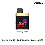 UWELL UWELL CALIBURN G3 PRO KOKO POD KIT (CRC) LUXURY GOLD