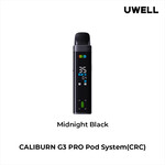 UWELL UWELL CALIBURN G3 PRO POD KIT (CRC) MIDNIGHT BLACK