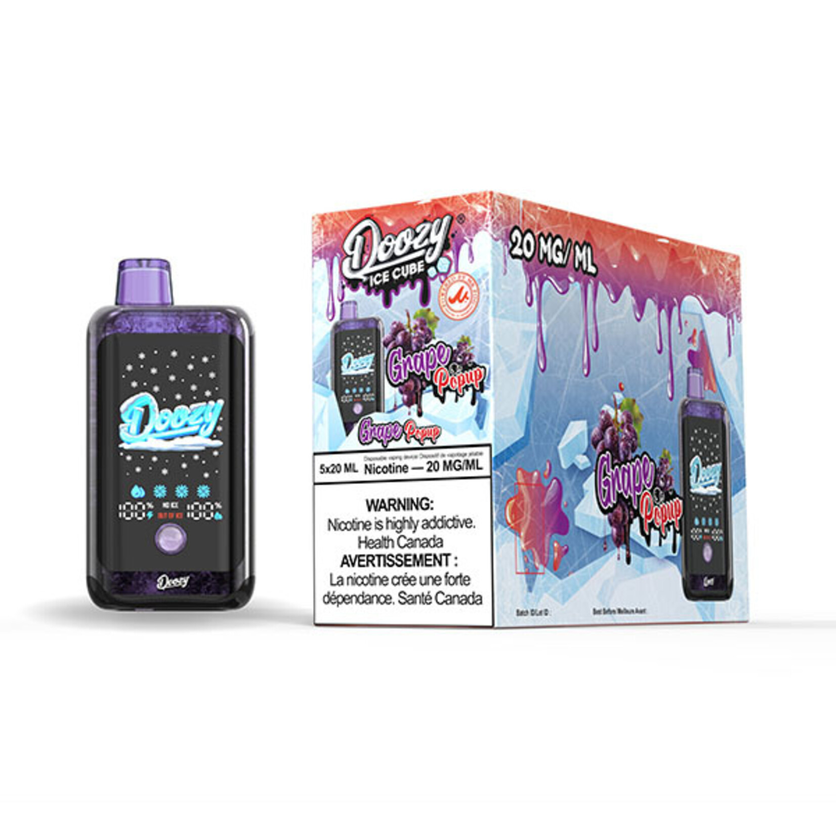 DOOZY DZC08 - DOOZY ICE CUBE Grape Popup
