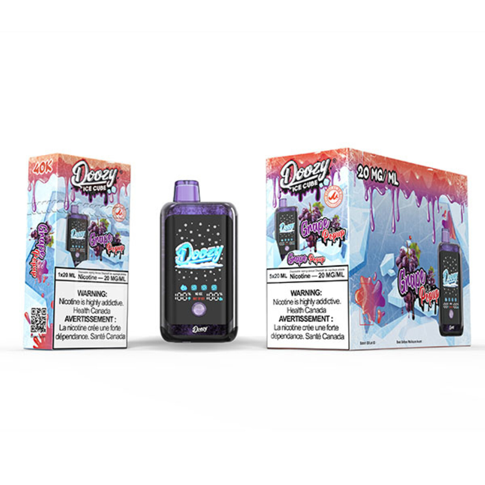 DOOZY DZC08 - DOOZY ICE CUBE Grape Popup