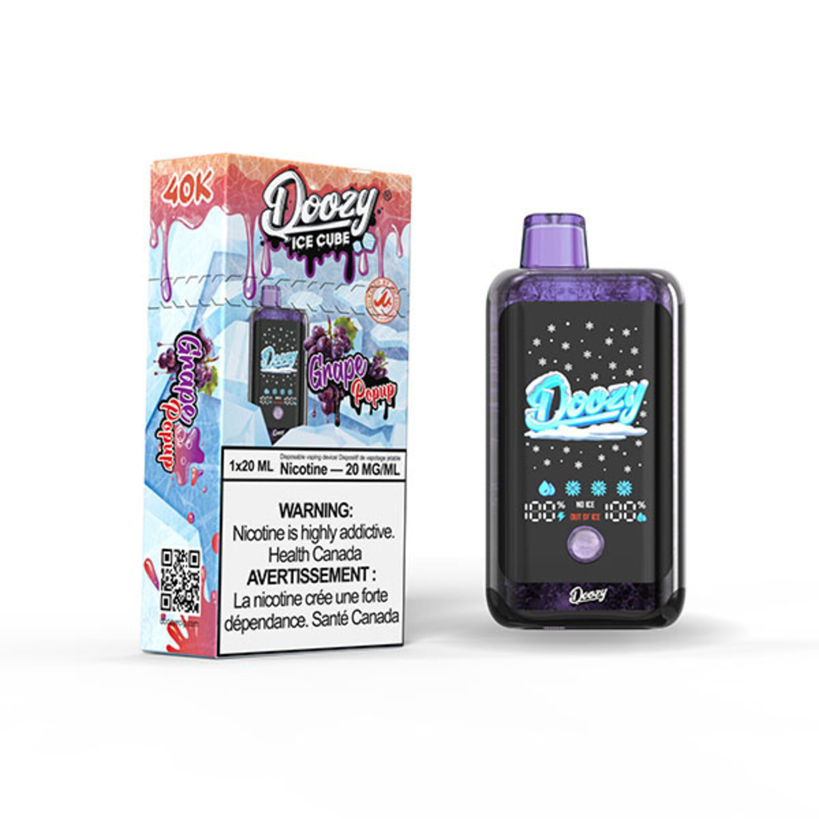 DOOZY DZC08 - DOOZY ICE CUBE Grape Popup