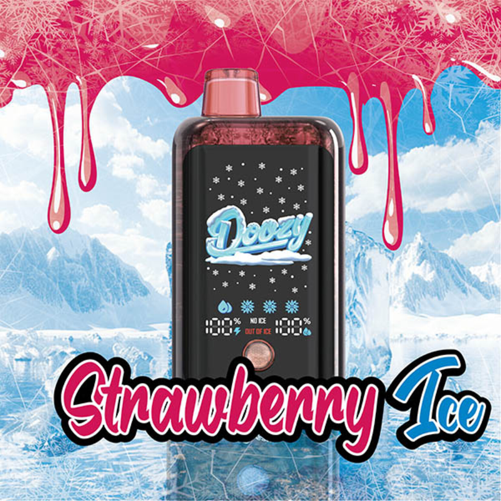 DOOZY DZC17 - DOOZY ICE CUBE Strawberry Ice