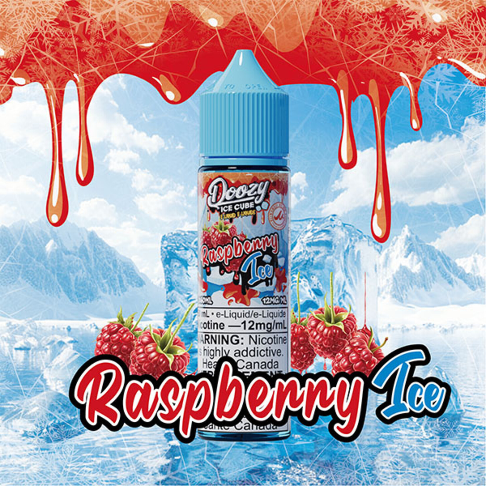 DOOZY DZEI21 - DOOZY ICE CUBE Raspberry Ice E-LIQUID 60ML
