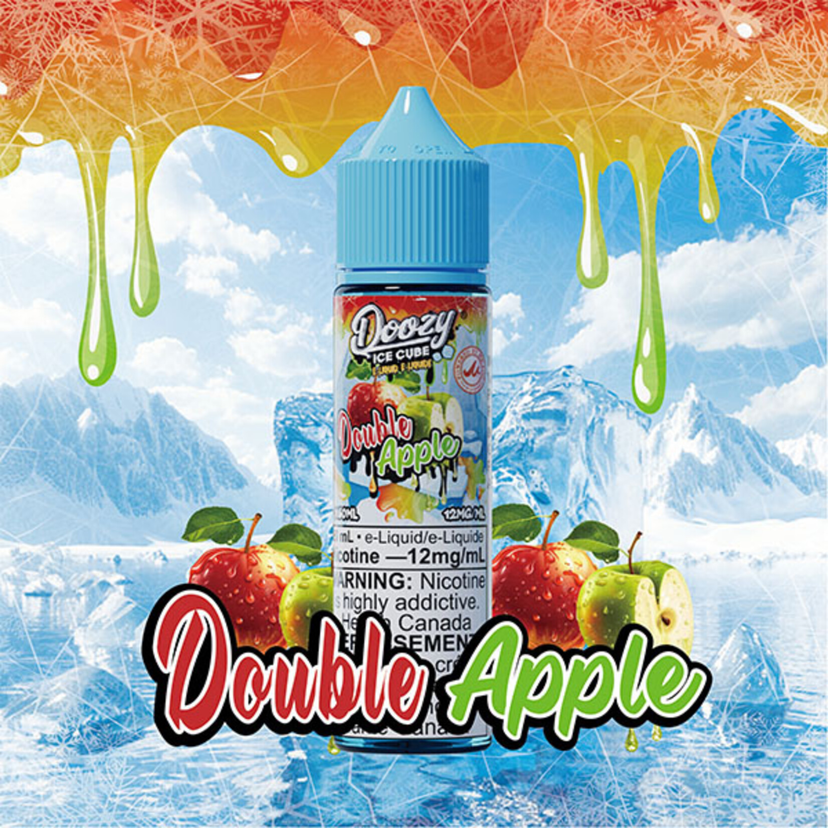 DOOZY DZEI14 - DOOZY ICE CUBE Double Apple E-LIQUID 60ML