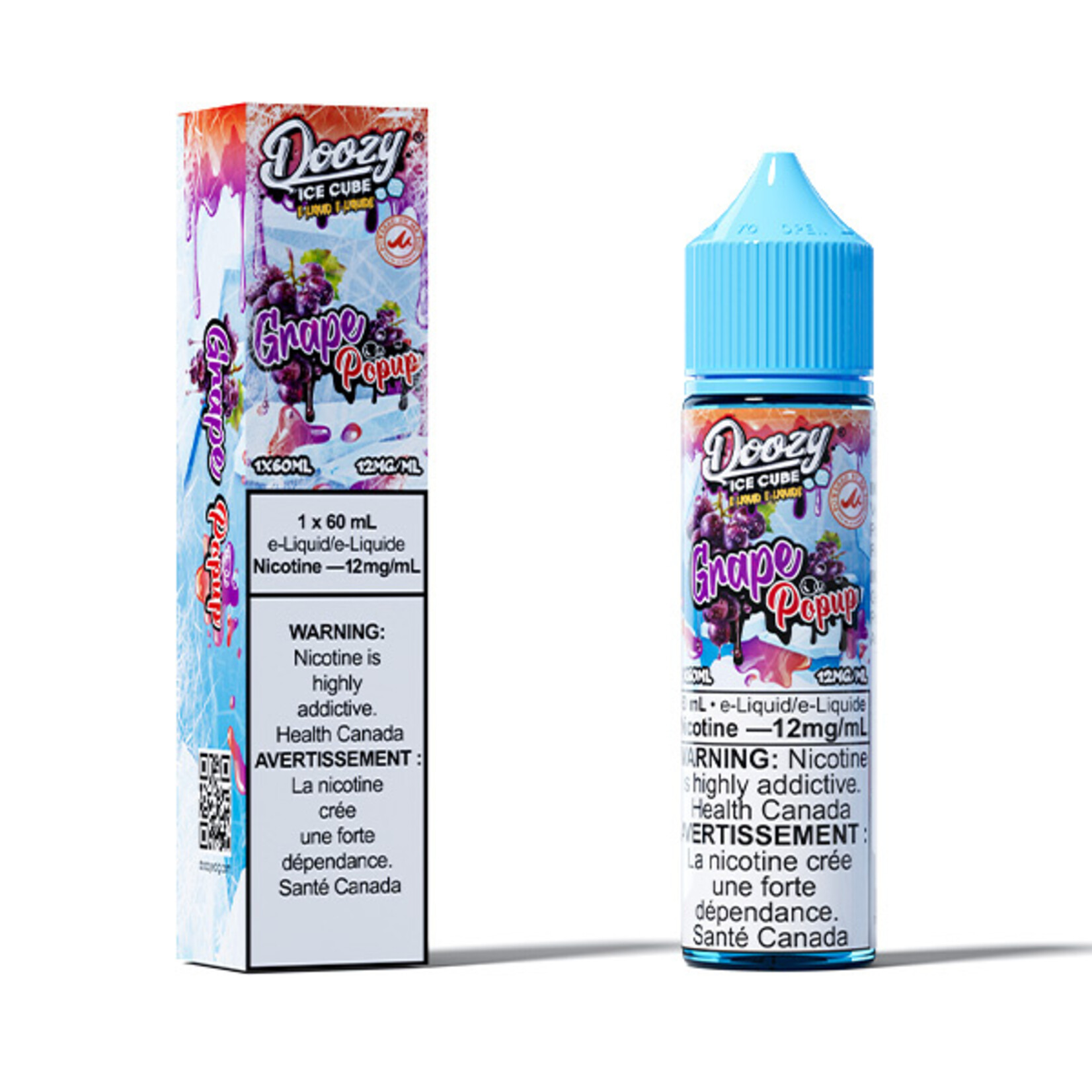DOOZY DZEI08 - DOOZY ICE CUBE Grape Popup E-LIQUID 60ML