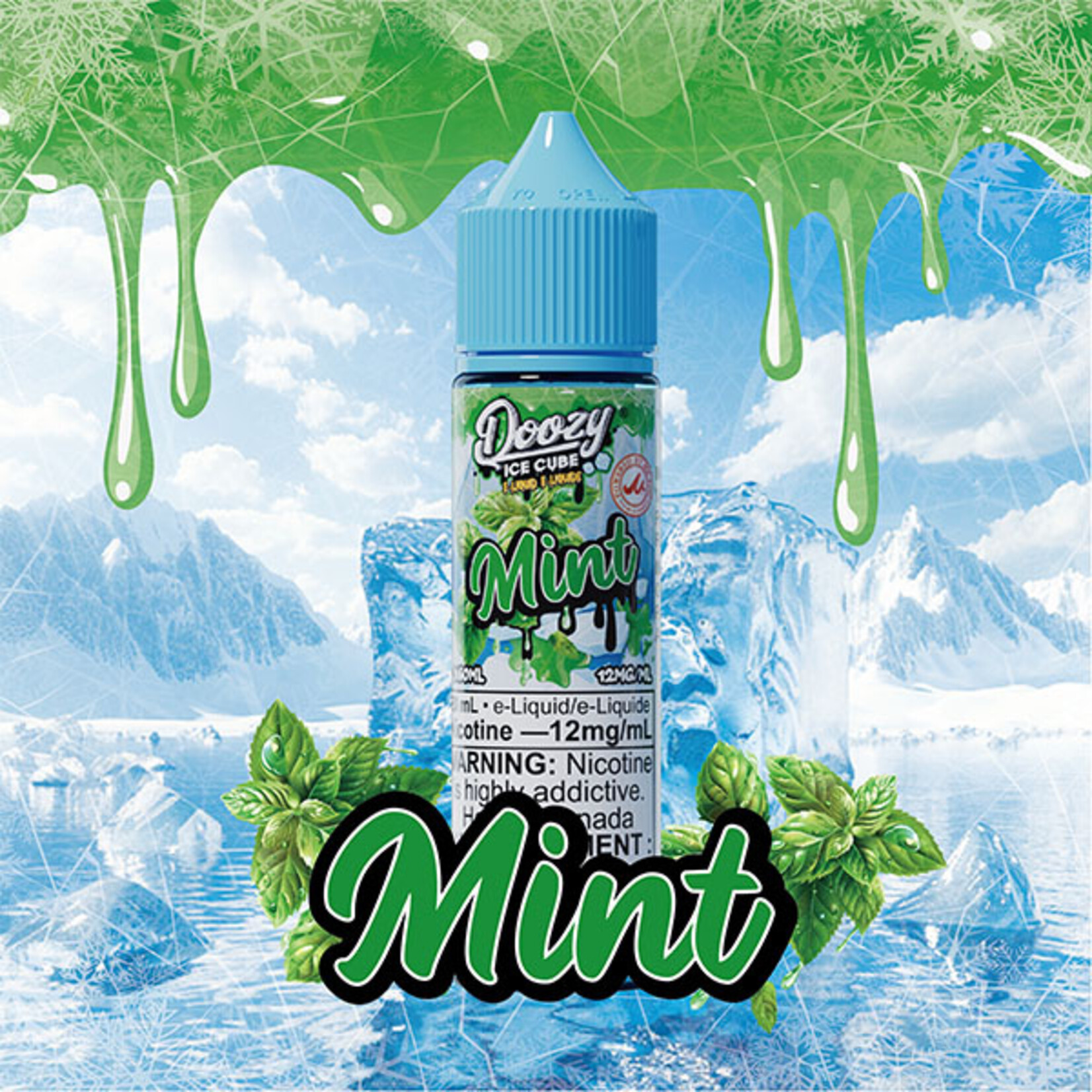 DOOZY DZEI01 - DOOZY ICE CUBE Mint E-LIQUID 60ML Freebase