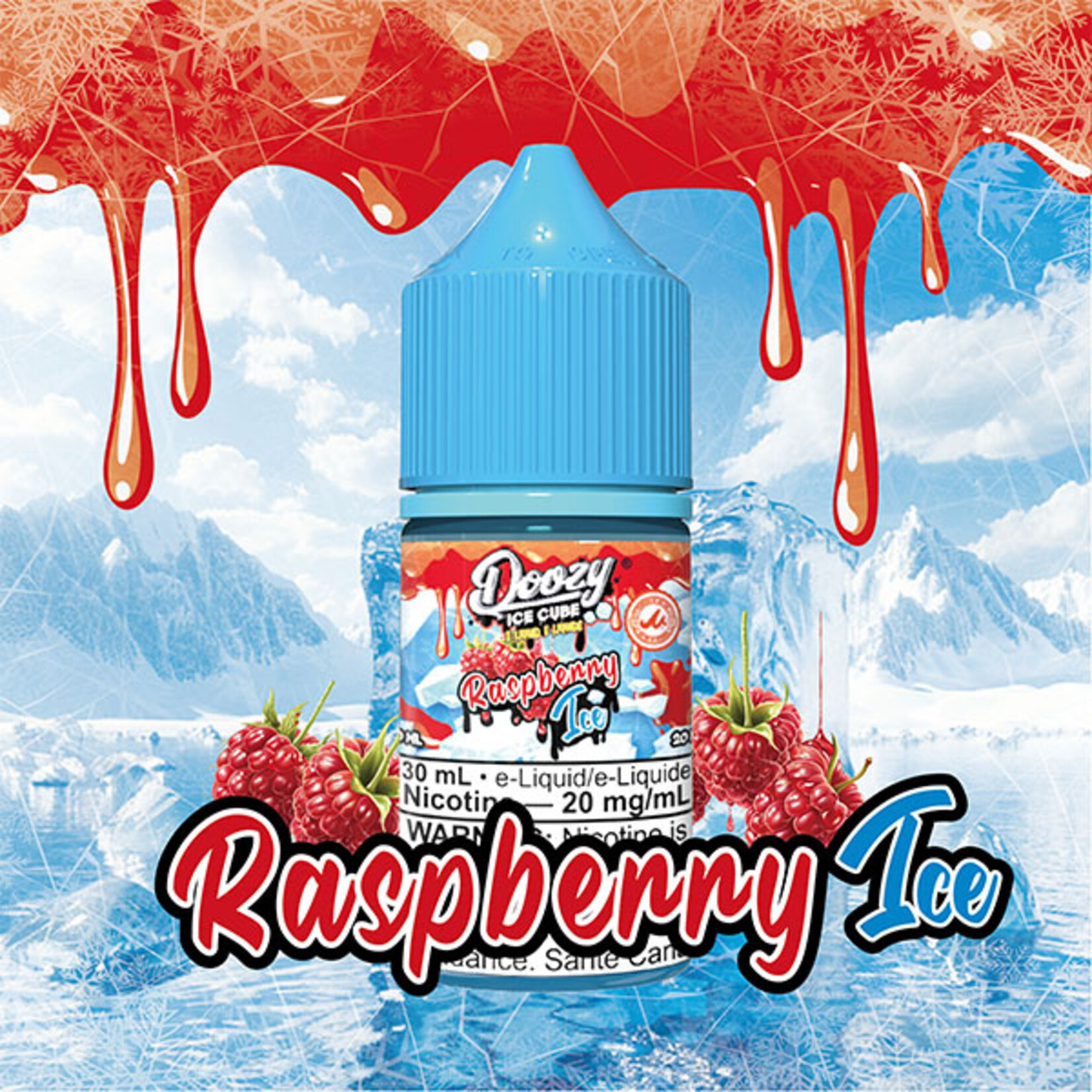 DOOZY DZEI21 - DOOZY ICE CUBE Raspberry Ice E-LIQUID 30ML Salt
