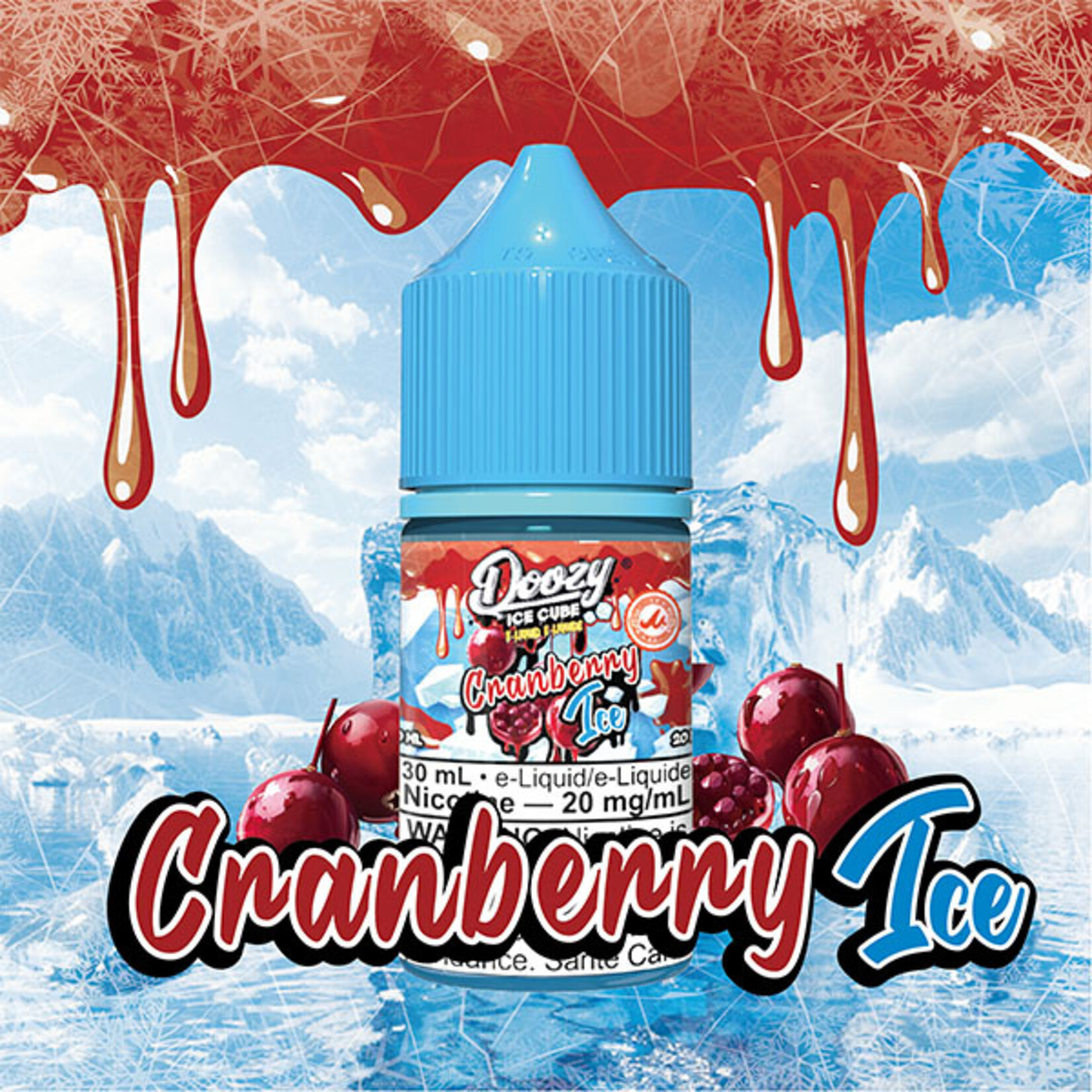 DOOZY DZEI20 - DOOZY ICE CUBE Cranberry Ice E-LIQUID 30ML