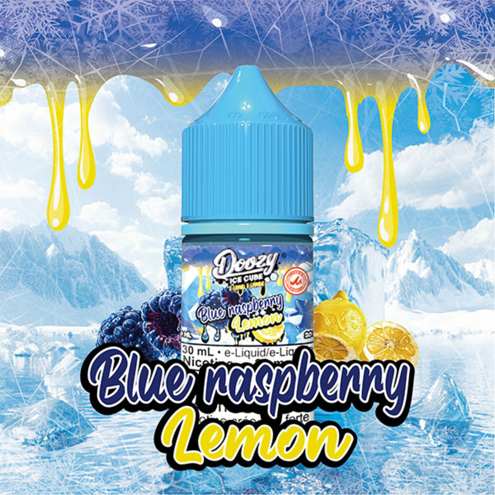 DOOZY DZEI06 - DOOZY ICE CUBE Blue Raspberry Lemon E-LIQUID 30ML
