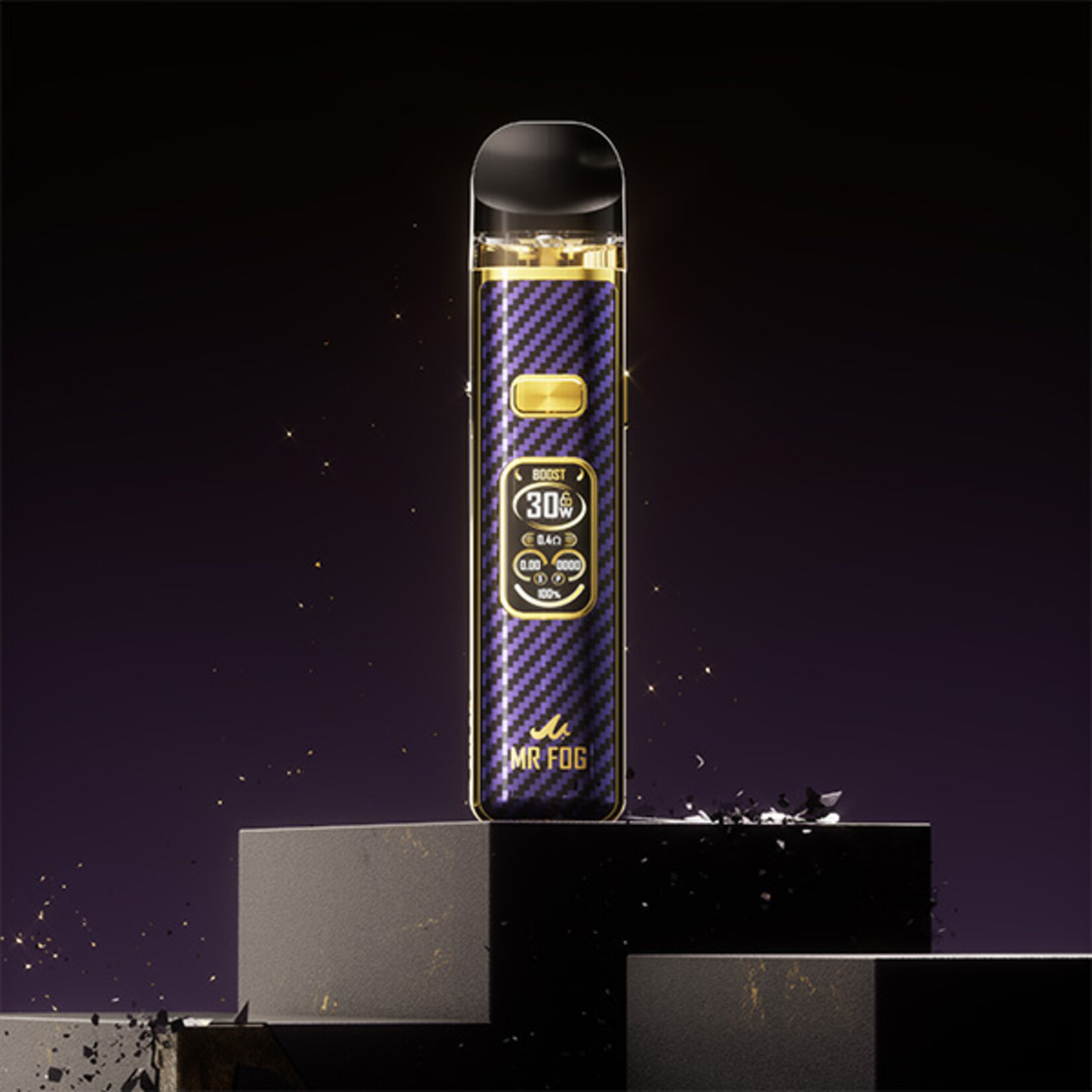 MR FOG DR03-MR FOG DRT POD KIT (CRC) PURPLE CARBON