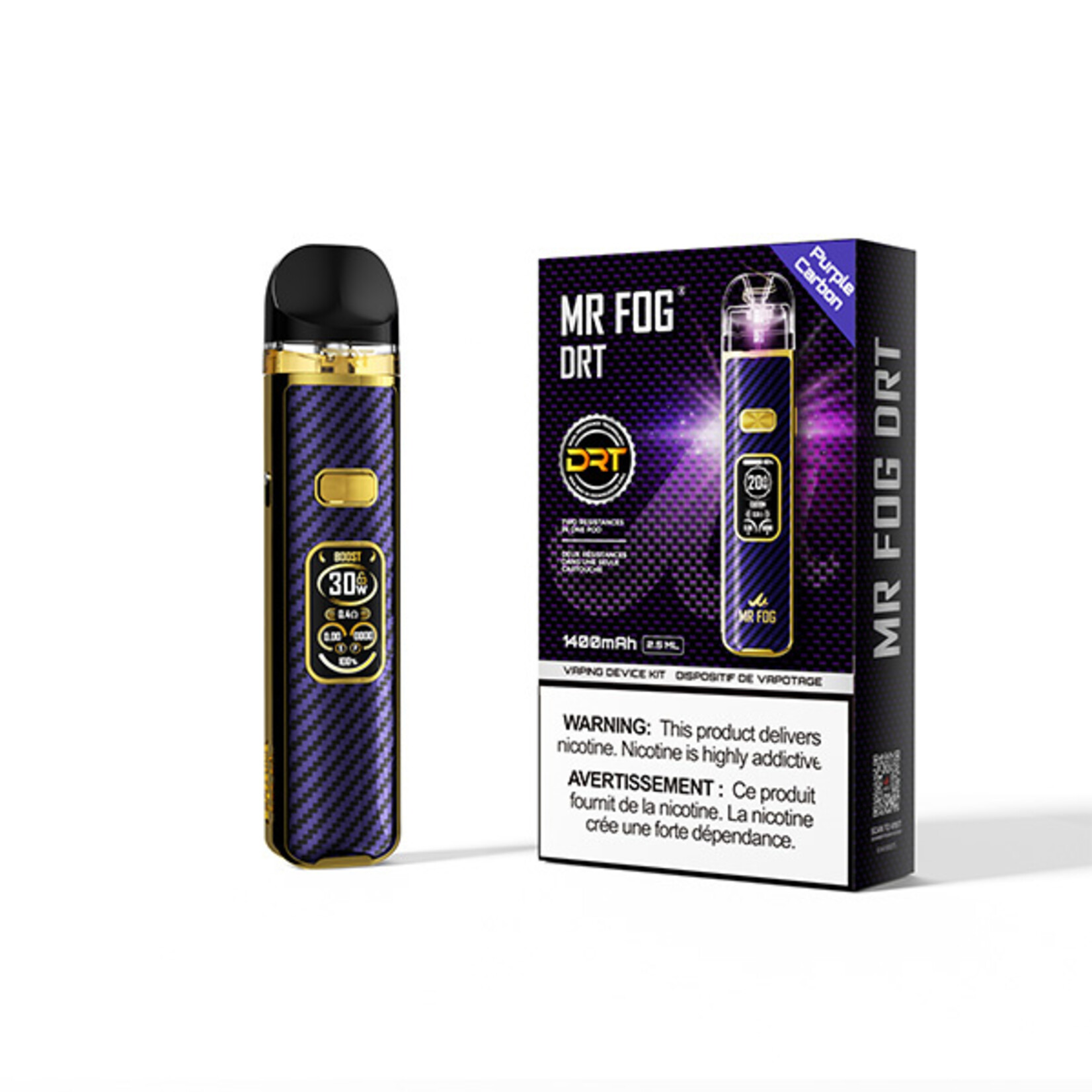 MR FOG DR03-MR FOG DRT POD KIT (CRC) PURPLE CARBON
