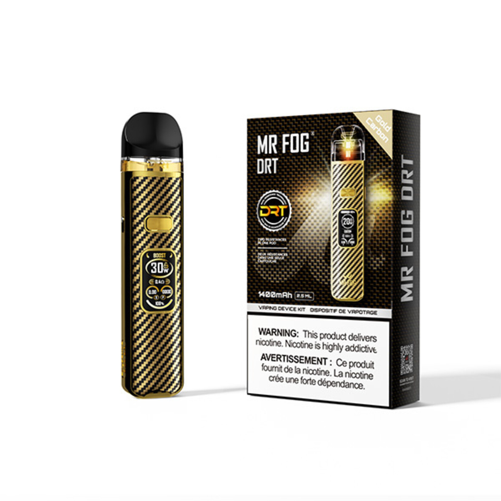 MR FOG DR02-MR FOG DRT POD KIT (CRC) GOLD CARBON