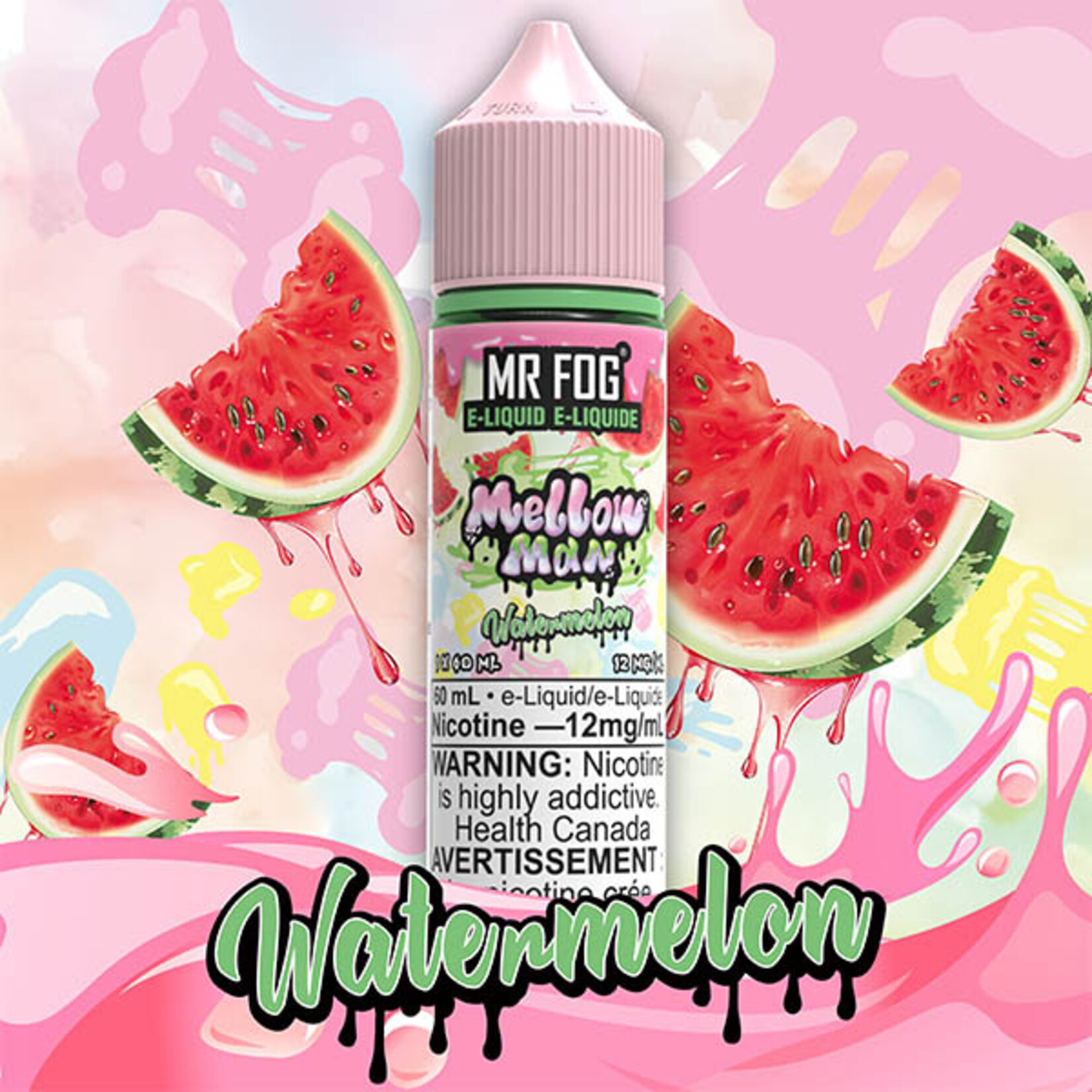 MR FOG MFEMM03 - MR FOG Mellow Man E-Liquid Watermelon 60ML Freebase