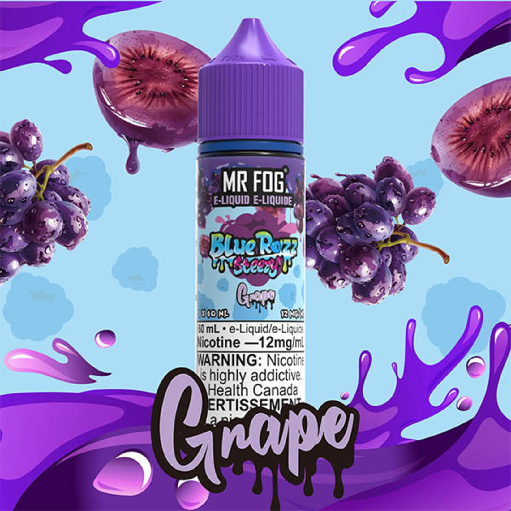 MR FOG [Blue Razz Steezy] MR FOG GRAPE E-LIQUID 60ML
