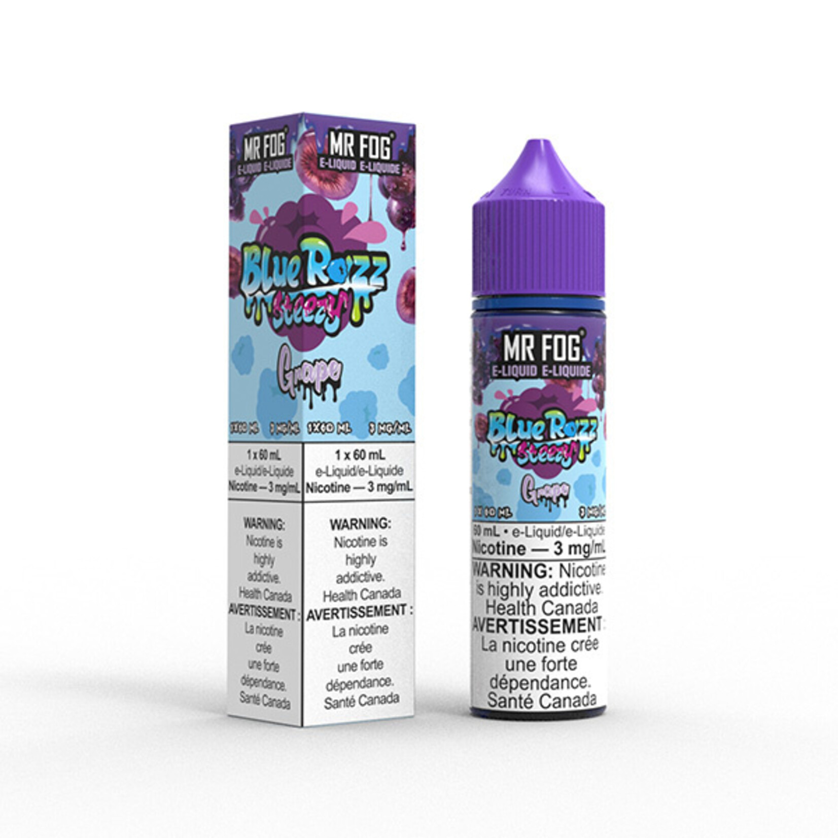MR FOG MFEBR05 - MR FOG Blue Razz Steezy E-Liquid Grape 60ML Freebase