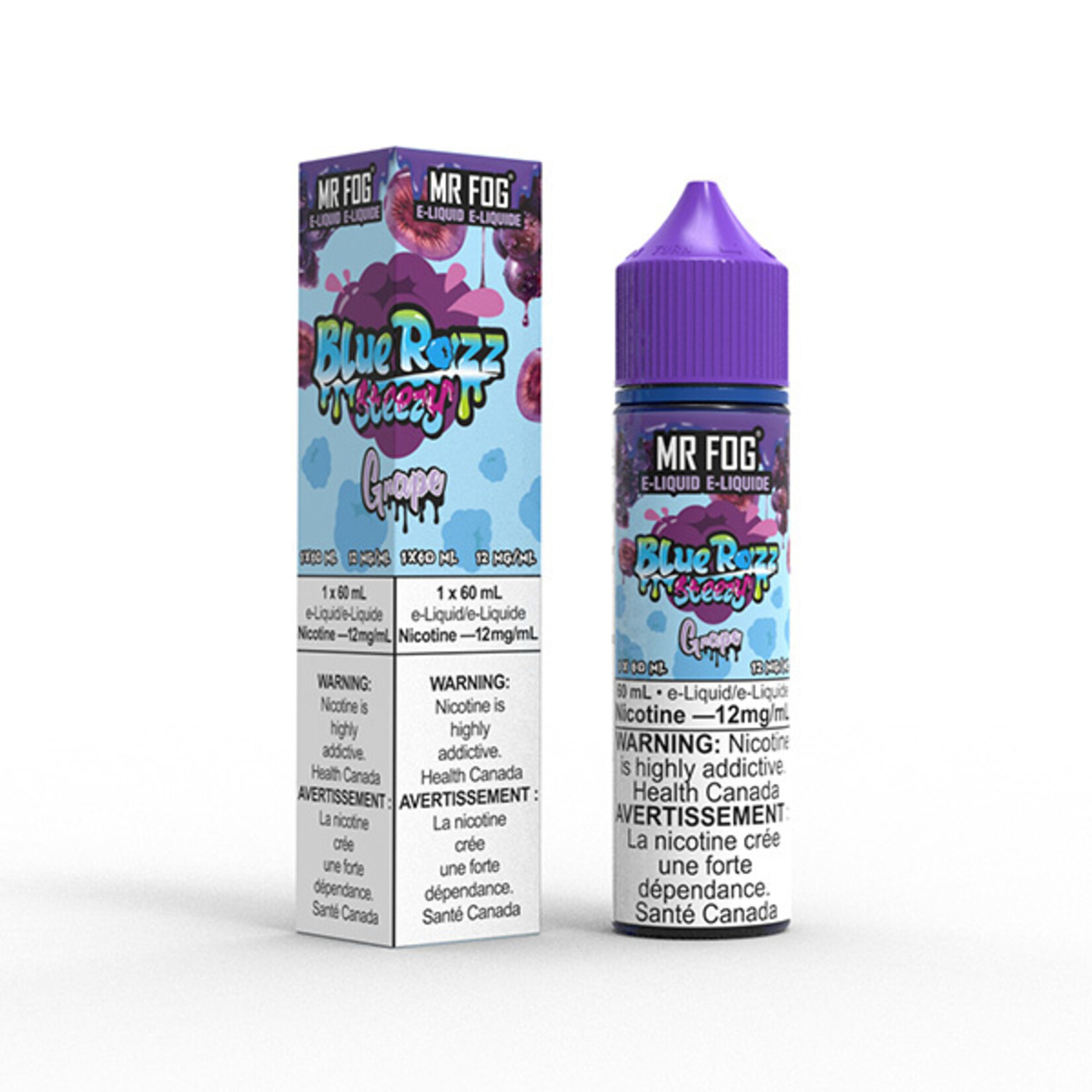 MR FOG MFEBR05 - MR FOG Blue Razz Steezy E-Liquid Grape 60ML Freebase