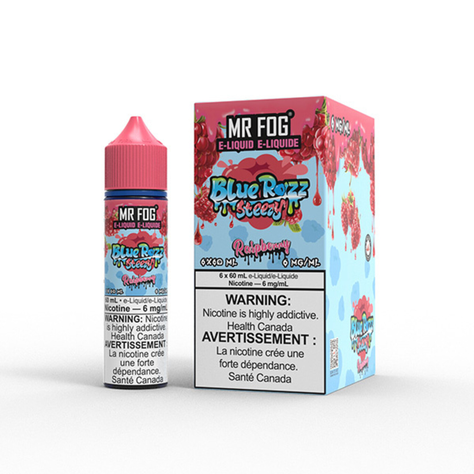 MR FOG MFEBR06 - MR FOG Blue Razz Steezy E-Liquid Raspberry 60ML Freebase