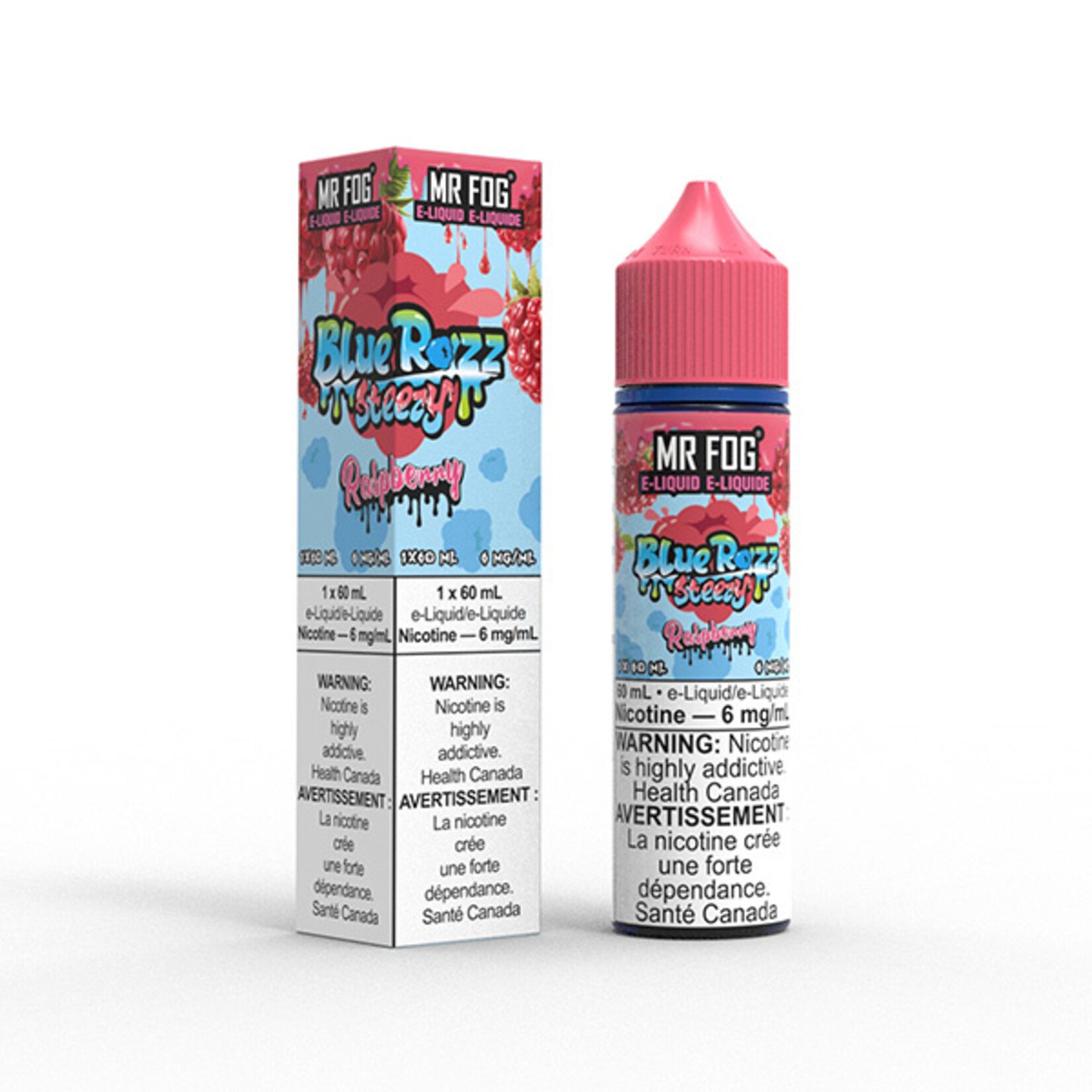 MR FOG MFEBR06 - MR FOG Blue Razz Steezy E-Liquid Raspberry 60ML Freebase