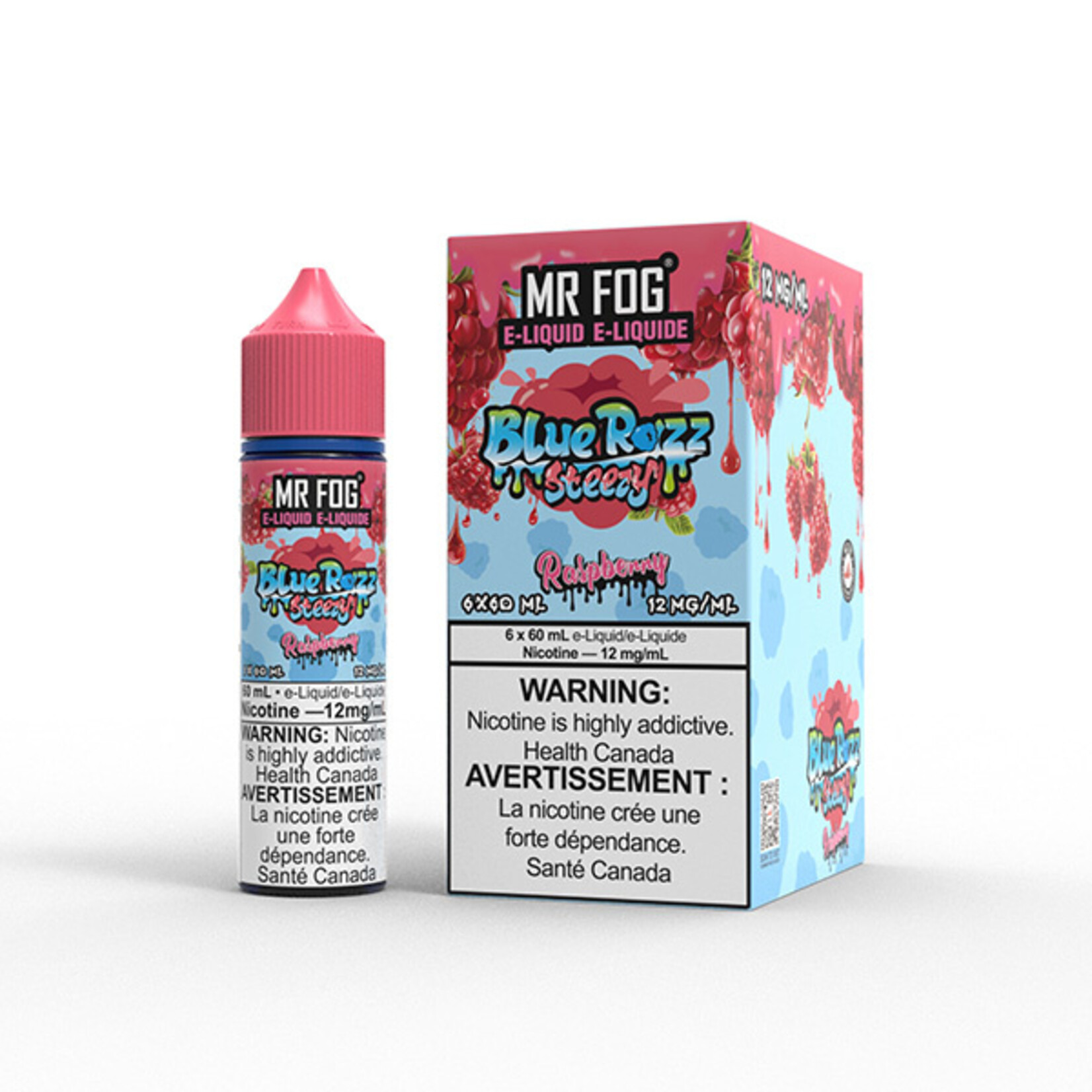 MR FOG MFEBR06 - MR FOG Blue Razz Steezy E-Liquid Raspberry 60ML Freebase
