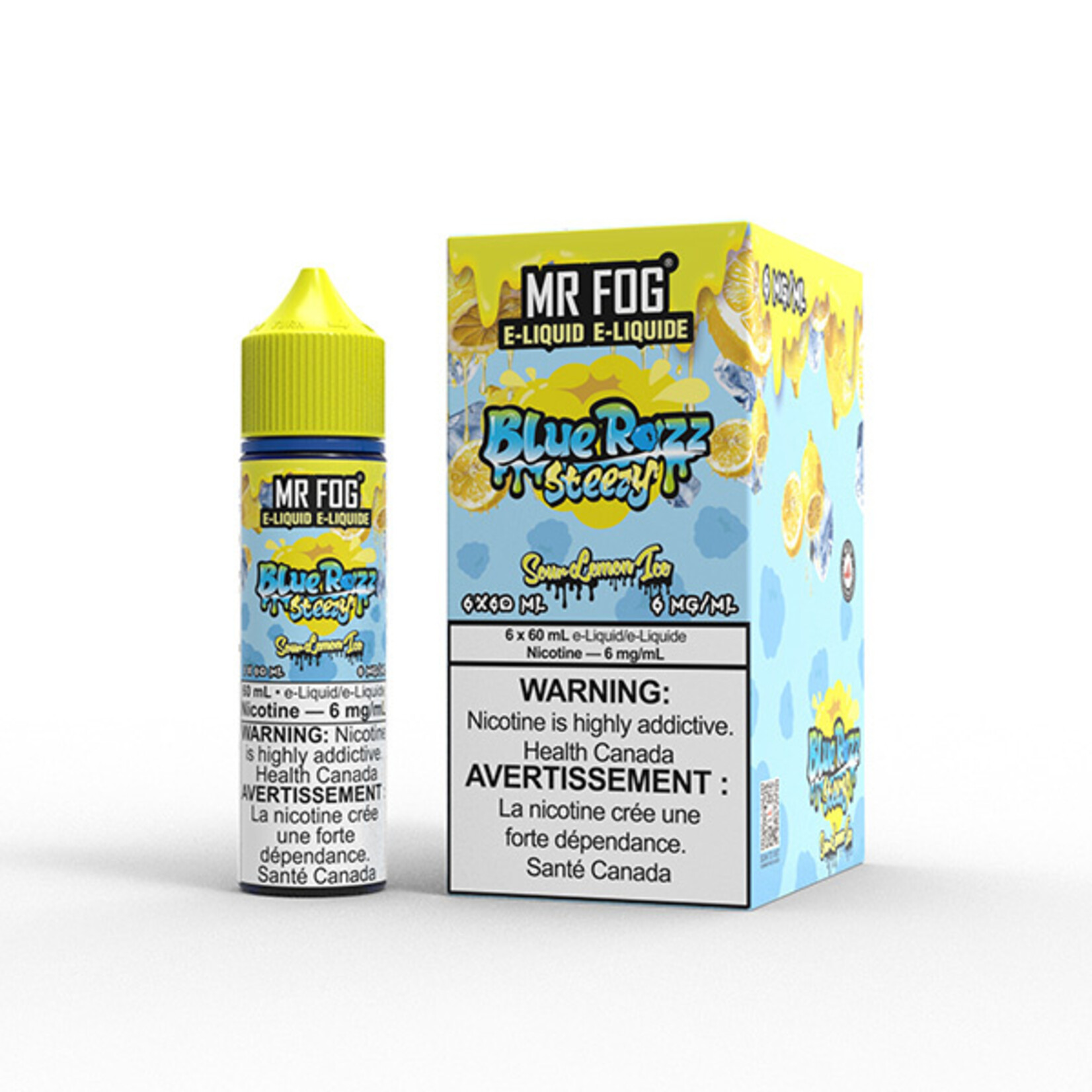 MR FOG MFEBR07 - MR FOG Blue Razz Steezy E-Liquid Sour Lemon Ice 60ML Freebase