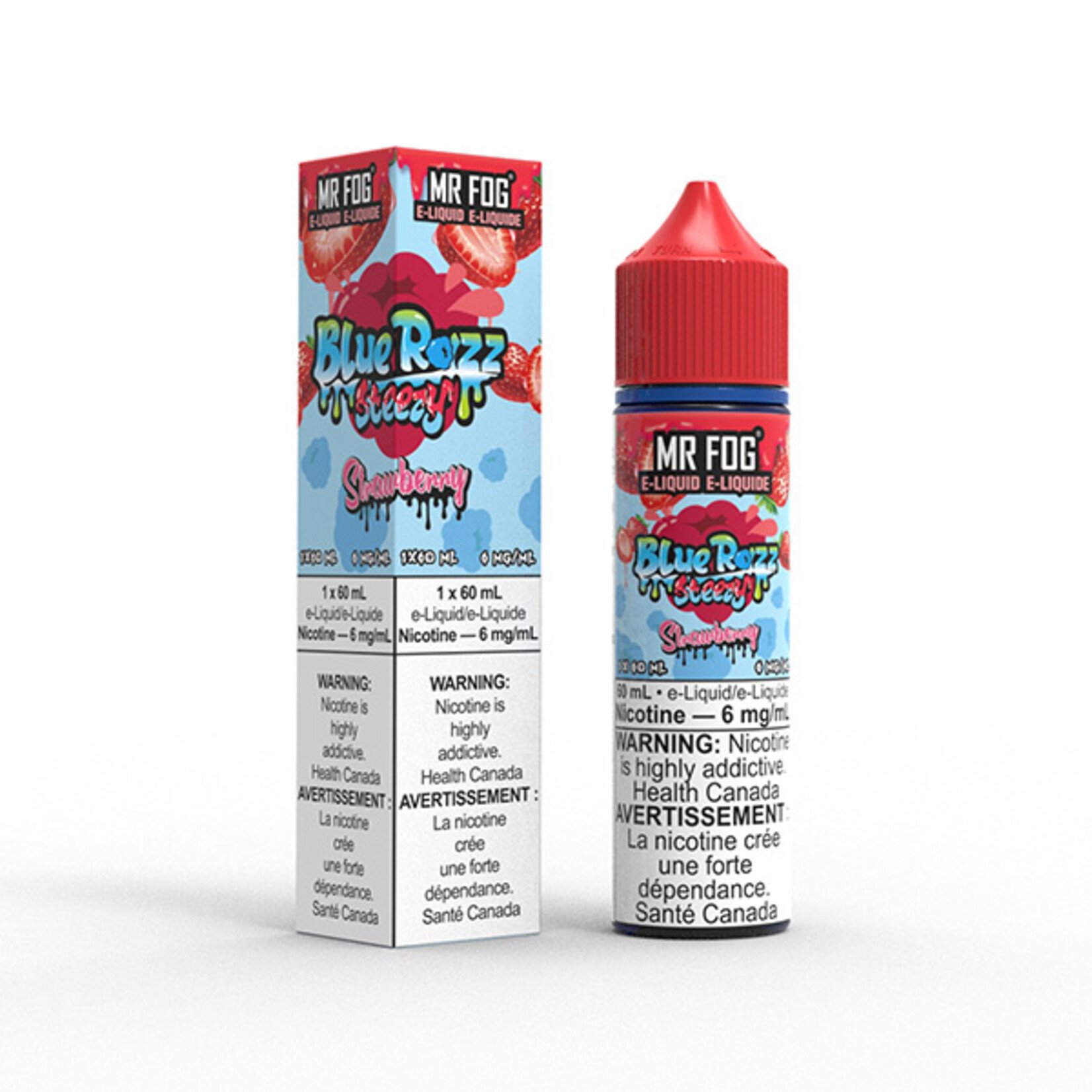 MR FOG MFEBR02 - MR FOG Blue Razz Steezy E-Liquid Strawberry 60ML Freebase