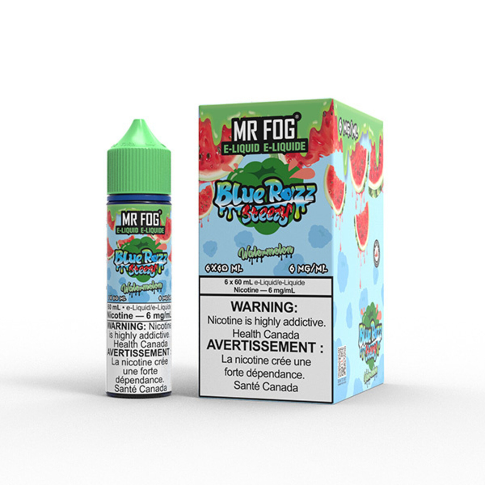 MR FOG MFEBR03 - MR FOG Blue Razz Steezy E-Liquid Watermelon 60ML Freebase