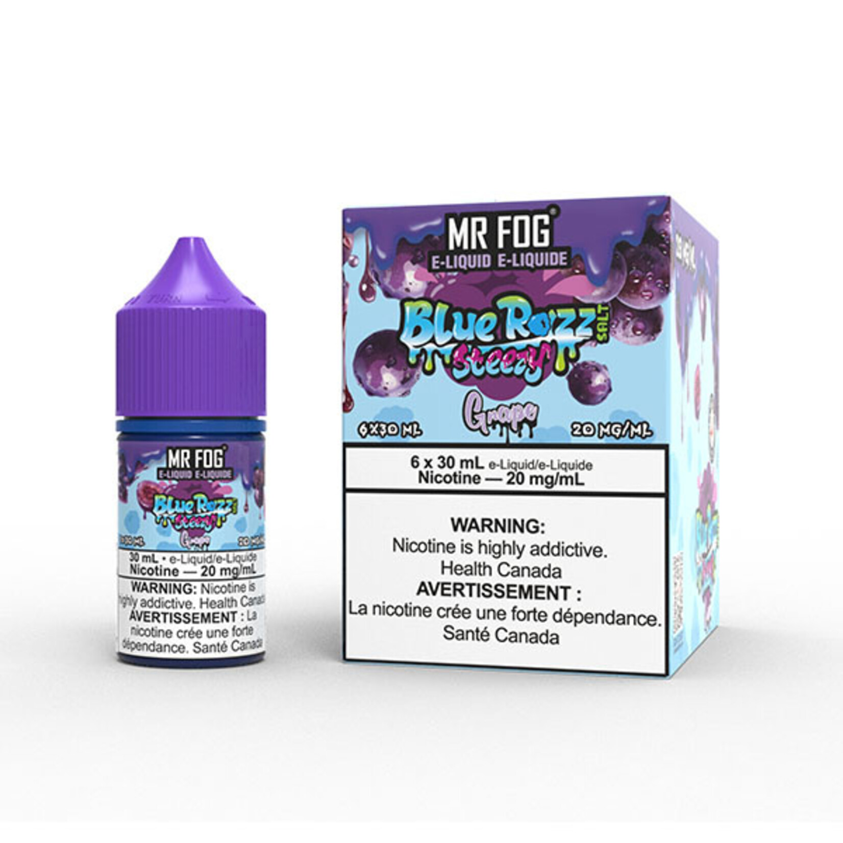 MR FOG MFEBR05 - MR FOG Blue Razz Steezy E-Liquid Grape 30ML Salt