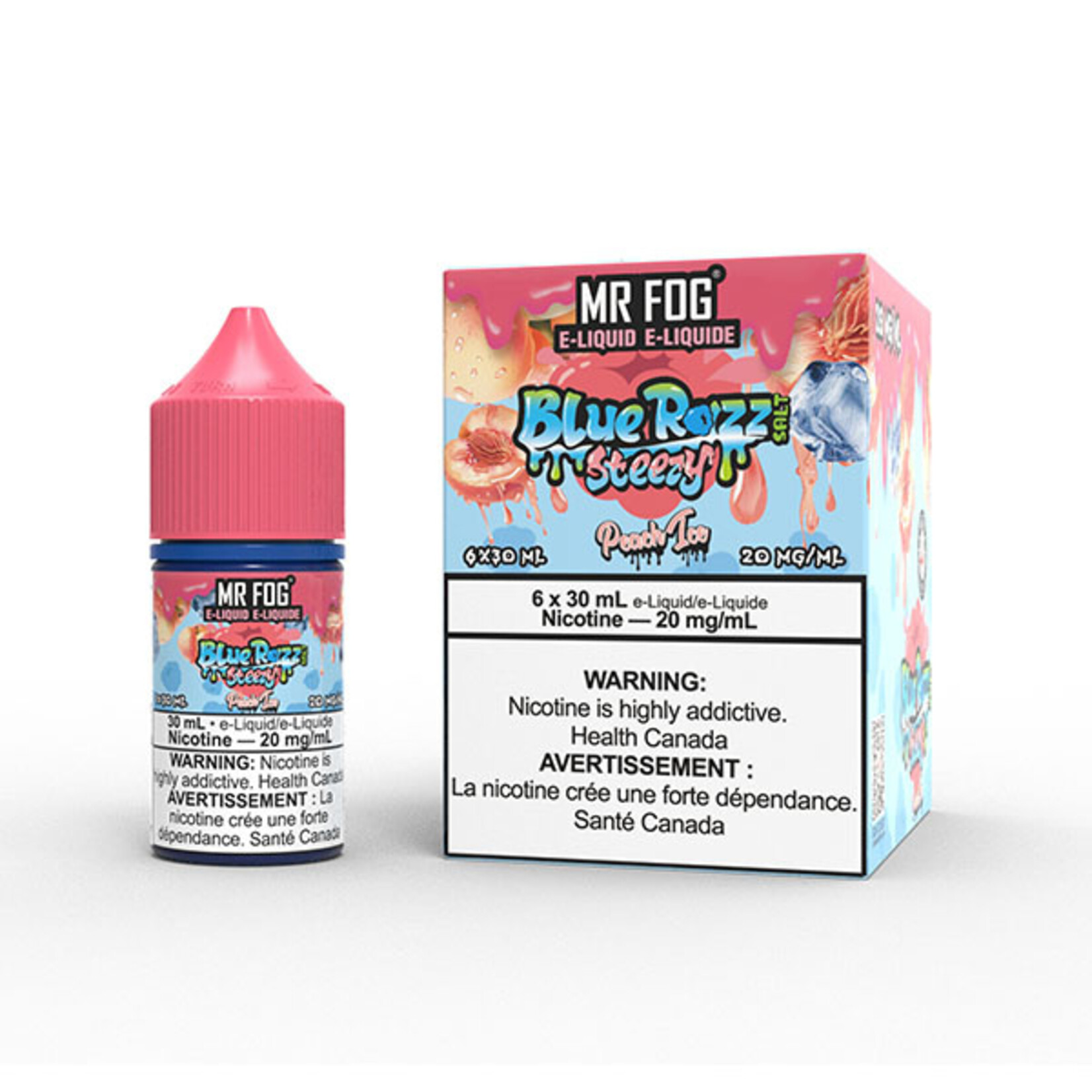 MR FOG MFEBR08 - MR FOG Blue Razz Steezy E-Liquid Peach Ice 30ML Salt